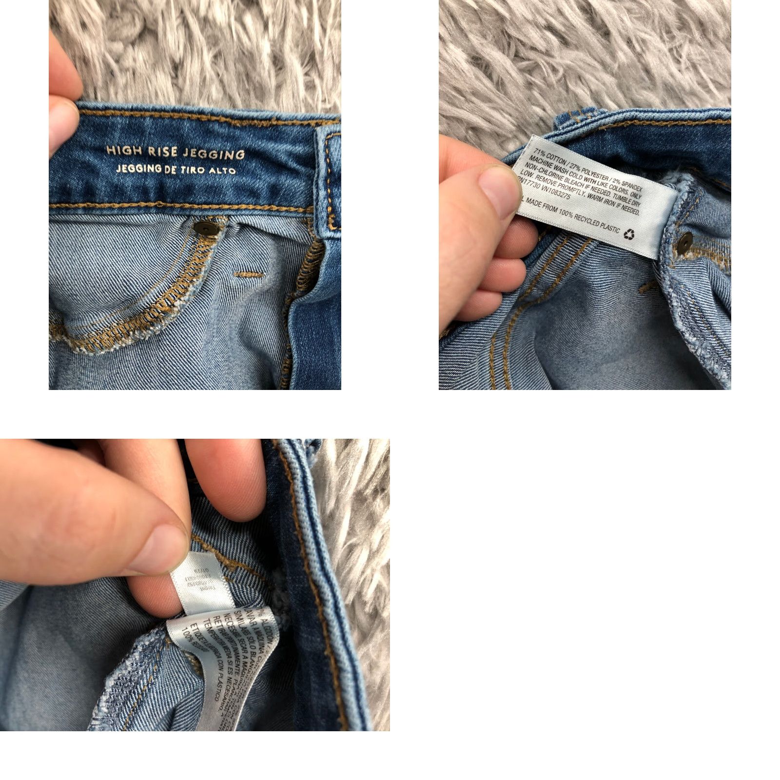 Vintage Universal Thread High Rise Jegging Jeans Dark Wash Blue Denim Size 4/27 Womens Size 27" / US 4 / IT 40 - 8 Thumbnail