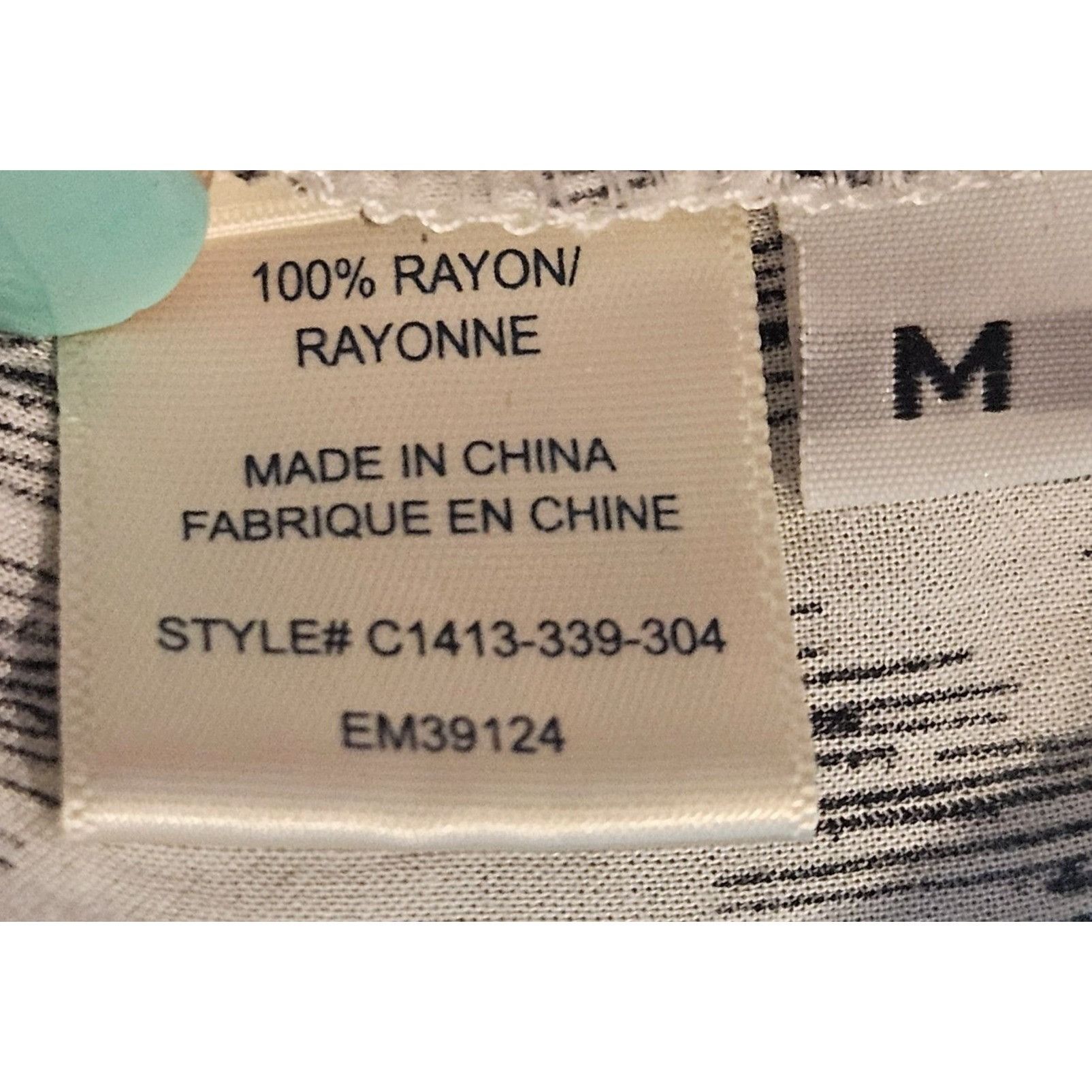 Other Cloth & Stone Button-Up Top Gray Diamond Print Size M Lightw Size M / US 6-8 / IT 42-44 - 9 Thumbnail