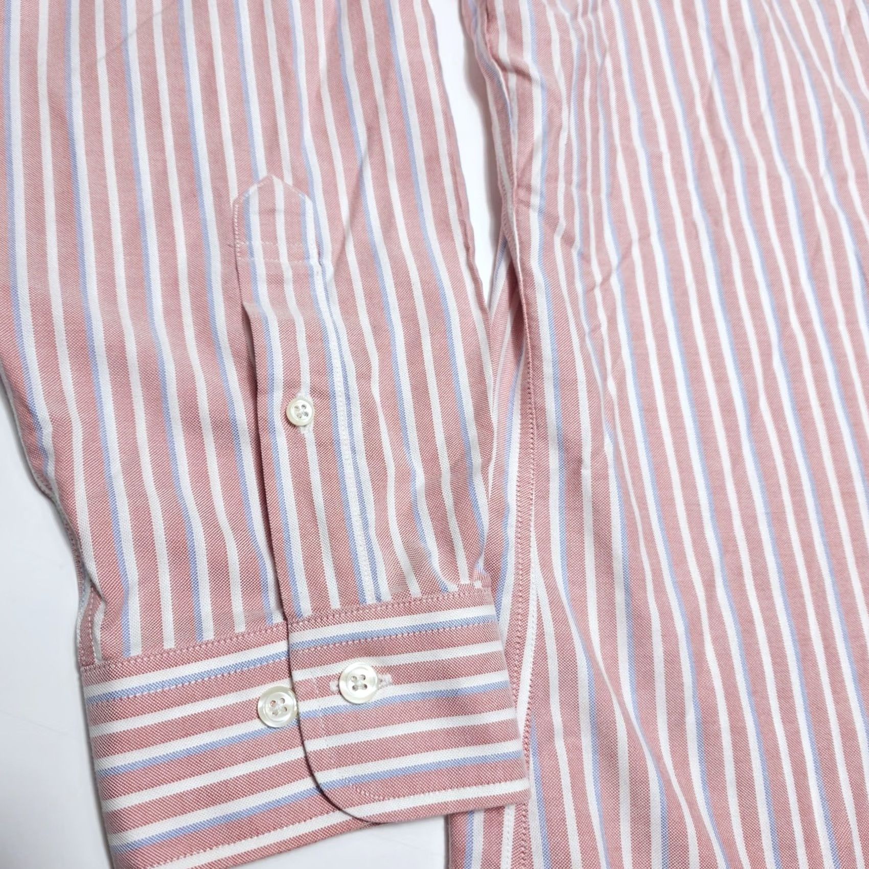 Brooks Brothers Brooks Brothers Regent 1818 Shirt XL Pink Cotton Striped Non Iron Button Up Men Size US XL / EU 56 / 4 - 5 Thumbnail