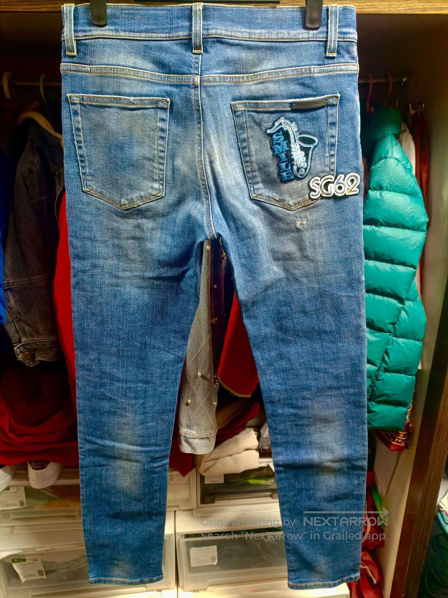 Dolce & Gabbana Dolce & Gabbana DG Runway Embroidered Jeans. Size US 30 / EU 46 - 2 Thumbnail
