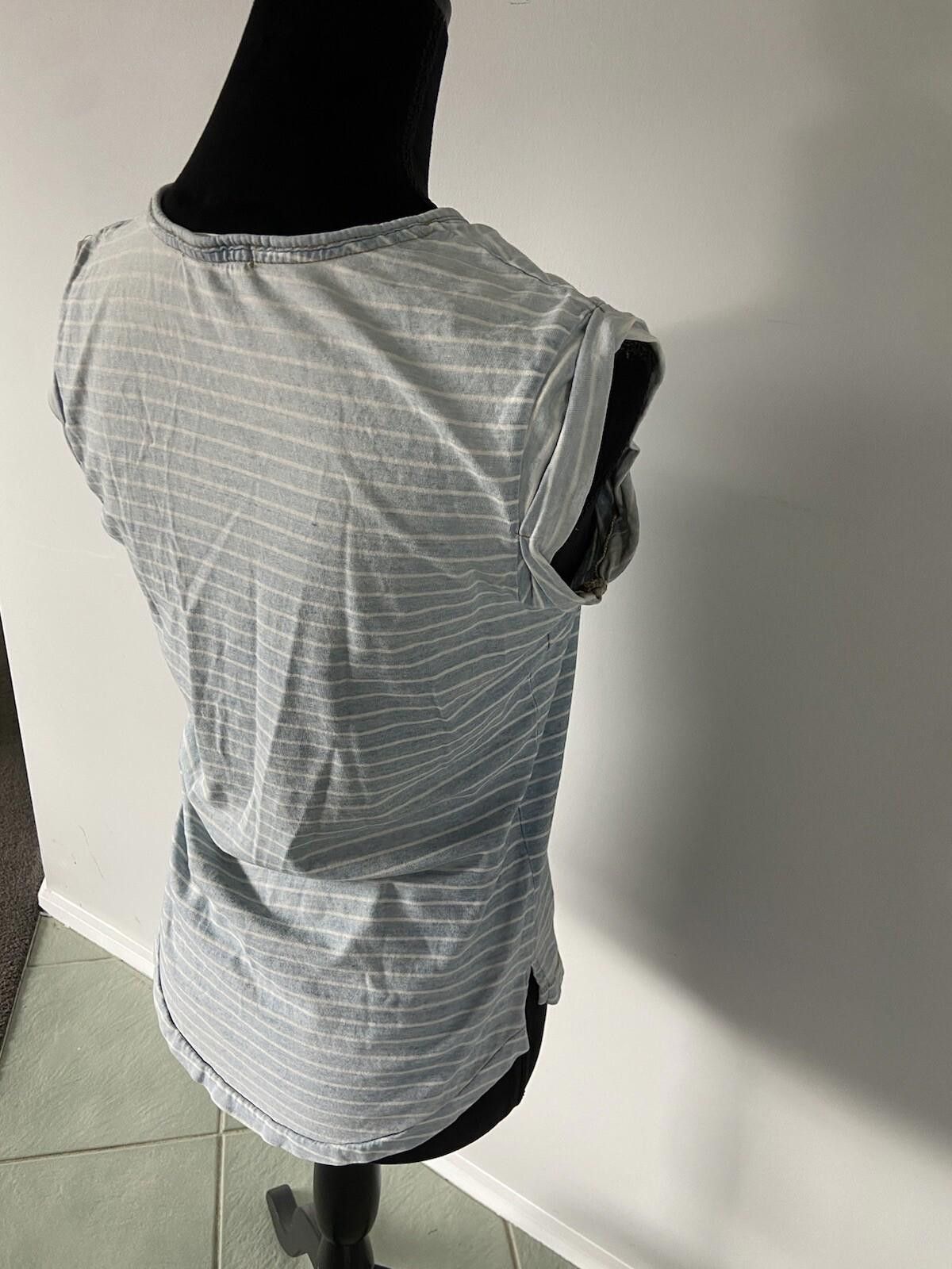 Rusty RUSTY T-shirt Womens Blue & White Striped - Size 8 Size S / US 4 / IT 40 - 8 Thumbnail
