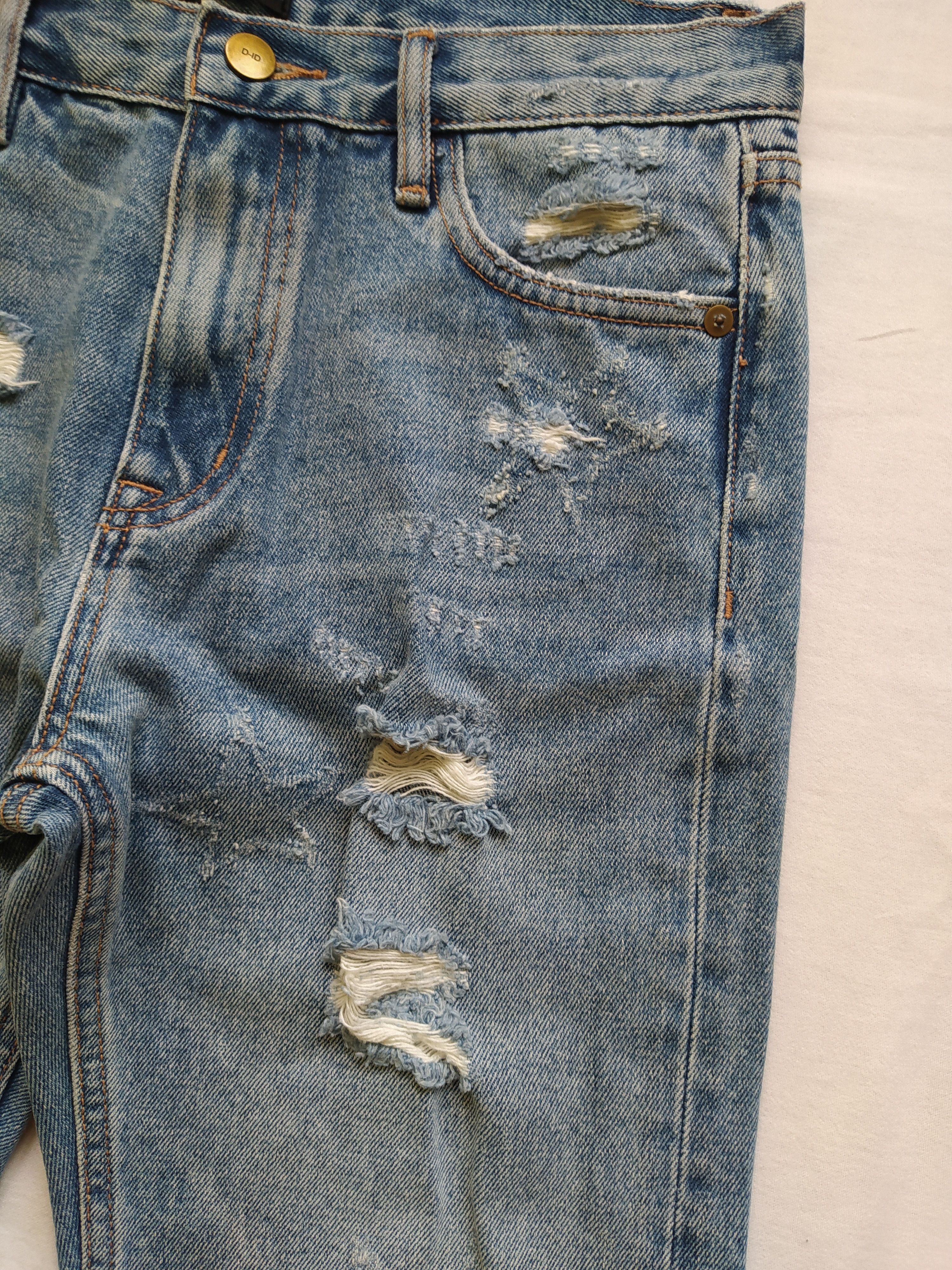 Jimmy Taverniti D-ID by Jimmy Taverniti distressed jeans Size 26" / US 2 / IT 38 - 15 Thumbnail