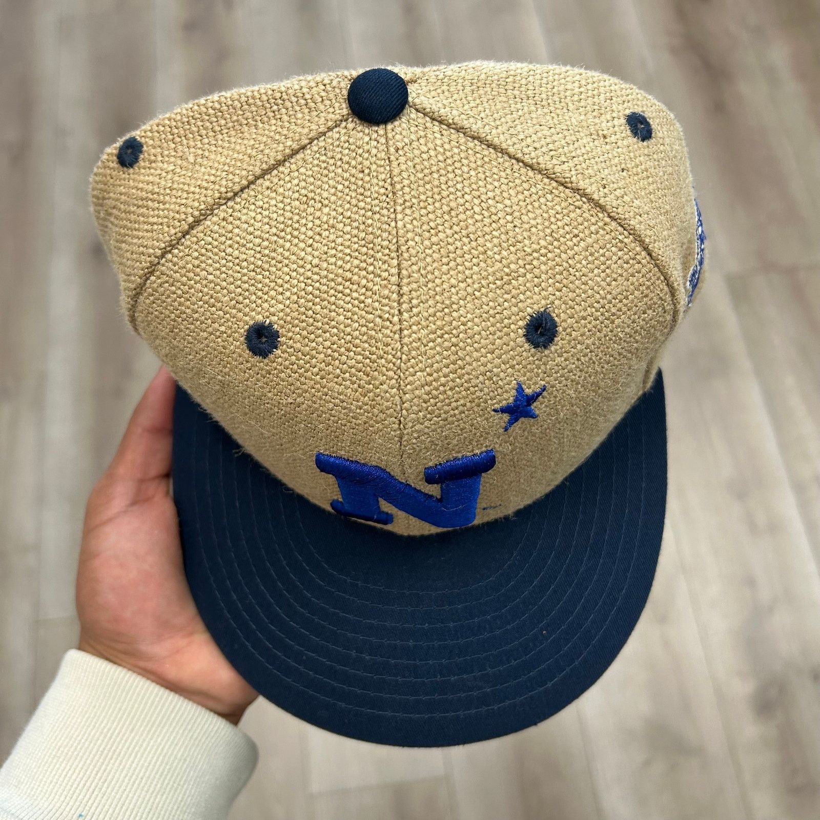 New Era NCAA United States Naval Academy Constructed Heavy Jute Cap Size ONE SIZE - 3 Thumbnail