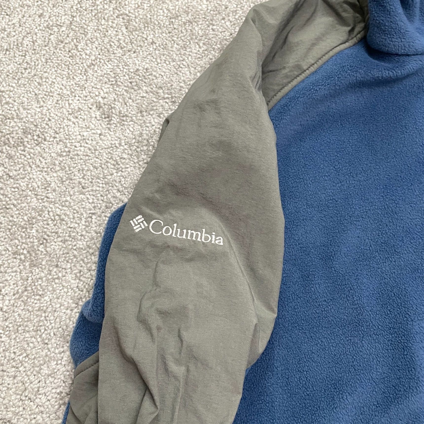 Vintage Columbia Jacket Mens Large Blue Gray Paslode Pine Ridge Fleece Full Zip Outdoor Size US L / EU 52-54 / 3 - 6 Thumbnail