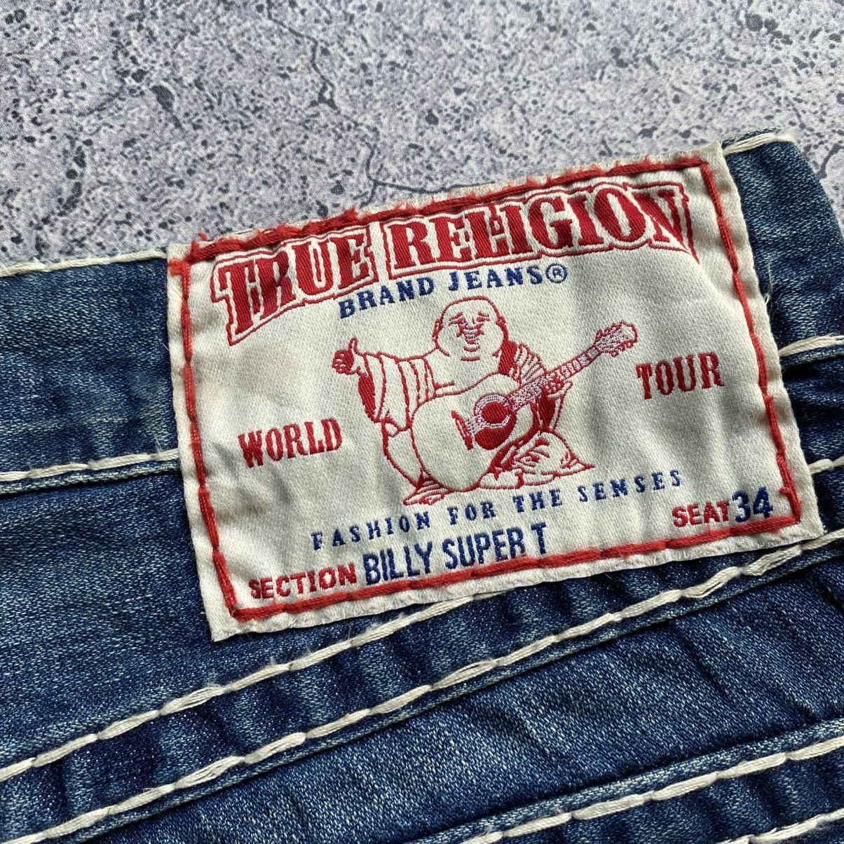 True Religion Flared🔥 TRUE RELIGION Vintage Denim Jeans Pants Size US 34 / EU 50 - 9 Thumbnail