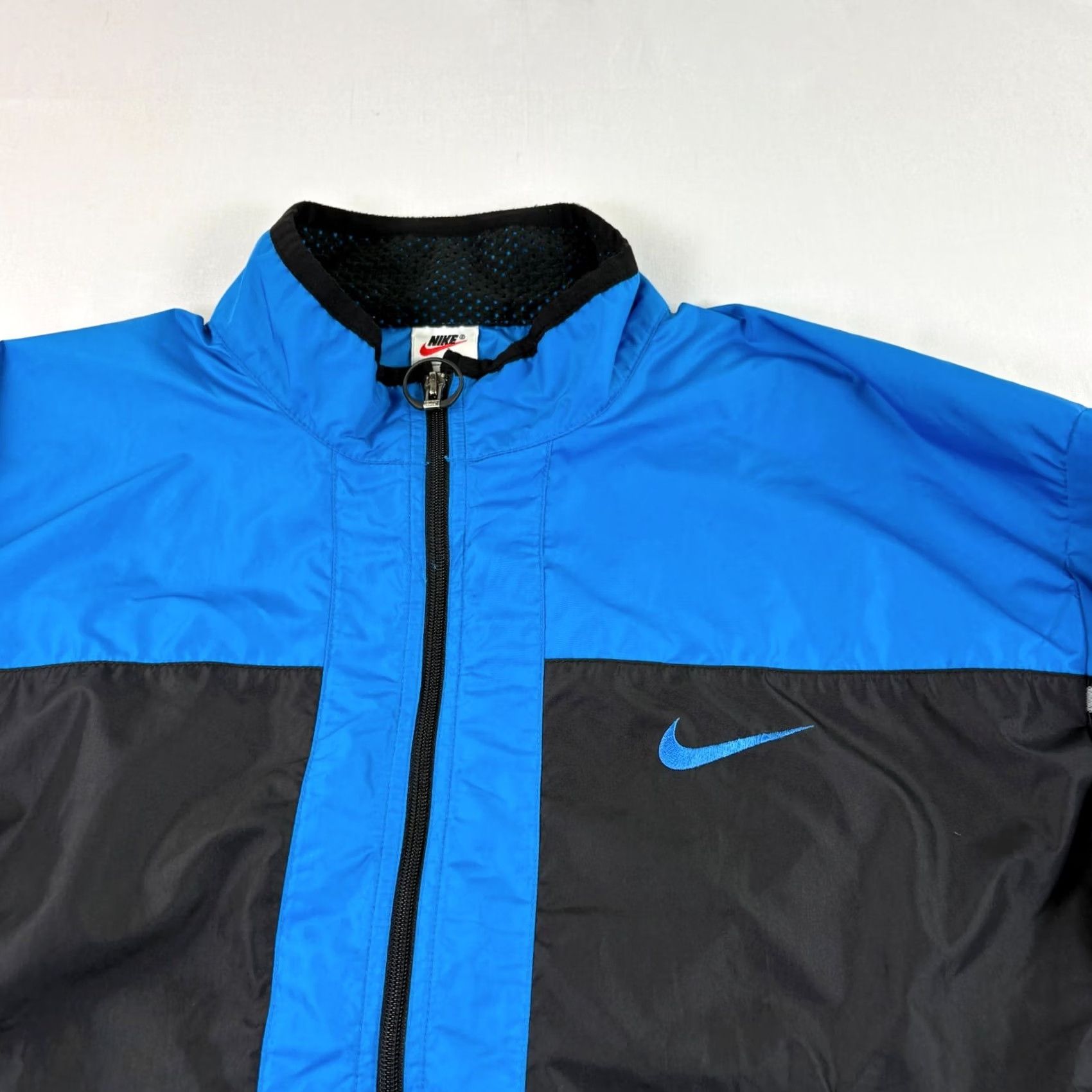 Nike VINTAGE Nike Jacket Mens XL Blue Windbreaker Full Zip 90s Logo Windbreaker Mens XL Blue Nike Jacket Size US XL / EU 56 / 4 - 4 Thumbnail