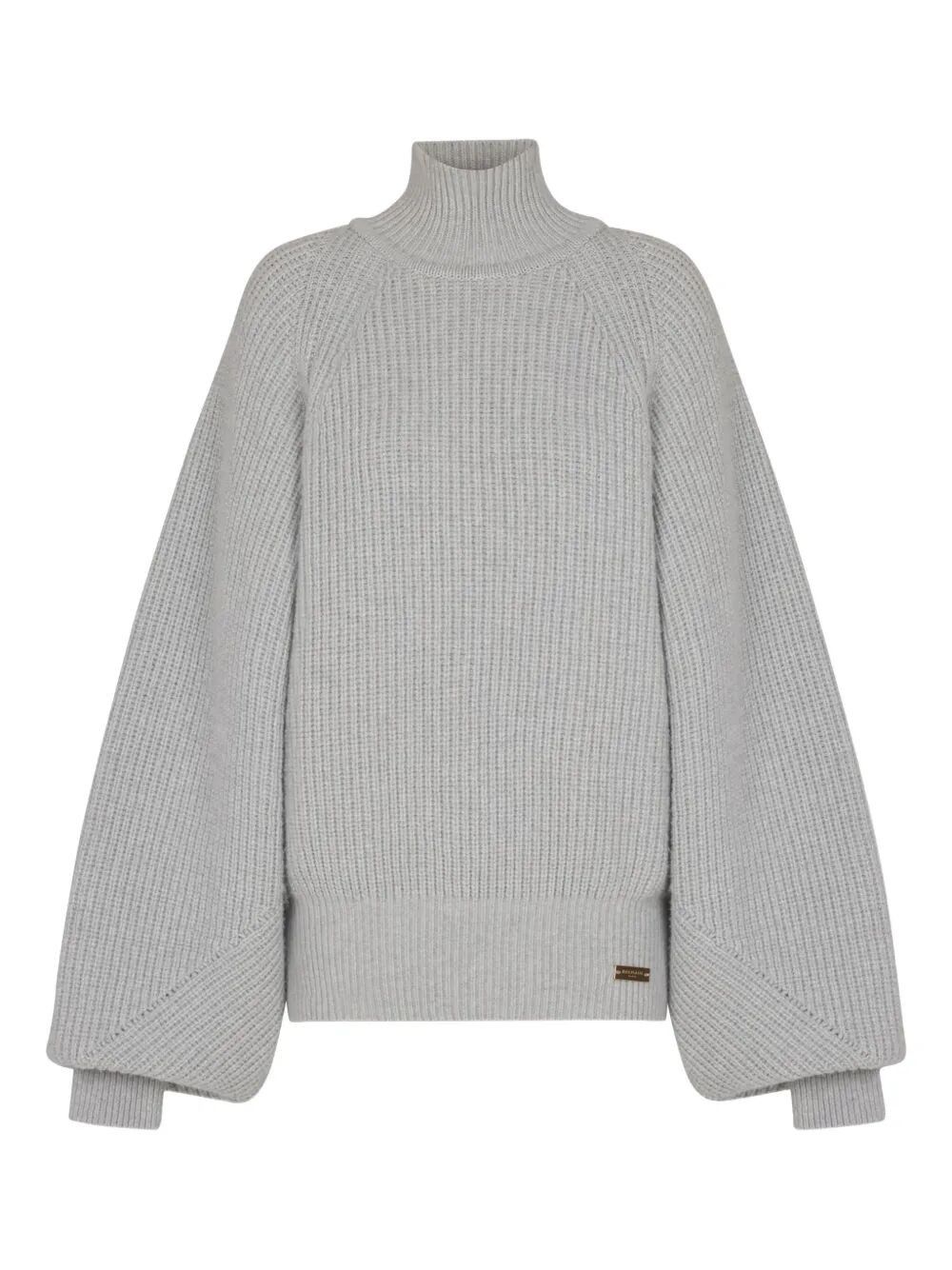Balmain BATWING RIBBED KNIT PULL Size M / US 6-8 / IT 42-44 - 1 Thumbnail
