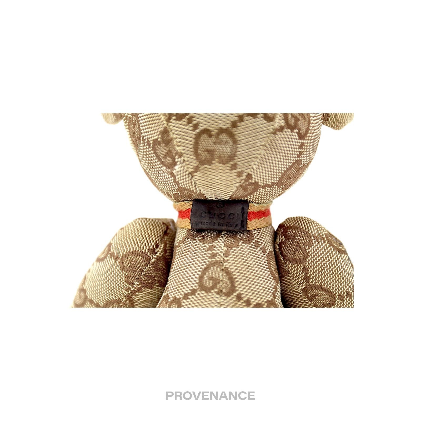 Gucci 🔴 Gucci Teddy Bear - GG Canvas Tan Patchwork Size ONE SIZE - 9 Thumbnail
