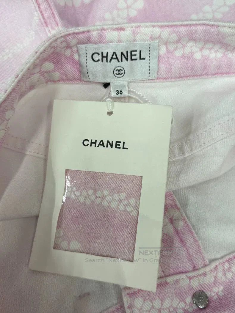 Chanel Chanel 25M Beach Pink Denim Shorts. Size US 38 / EU 54 - 3 Thumbnail