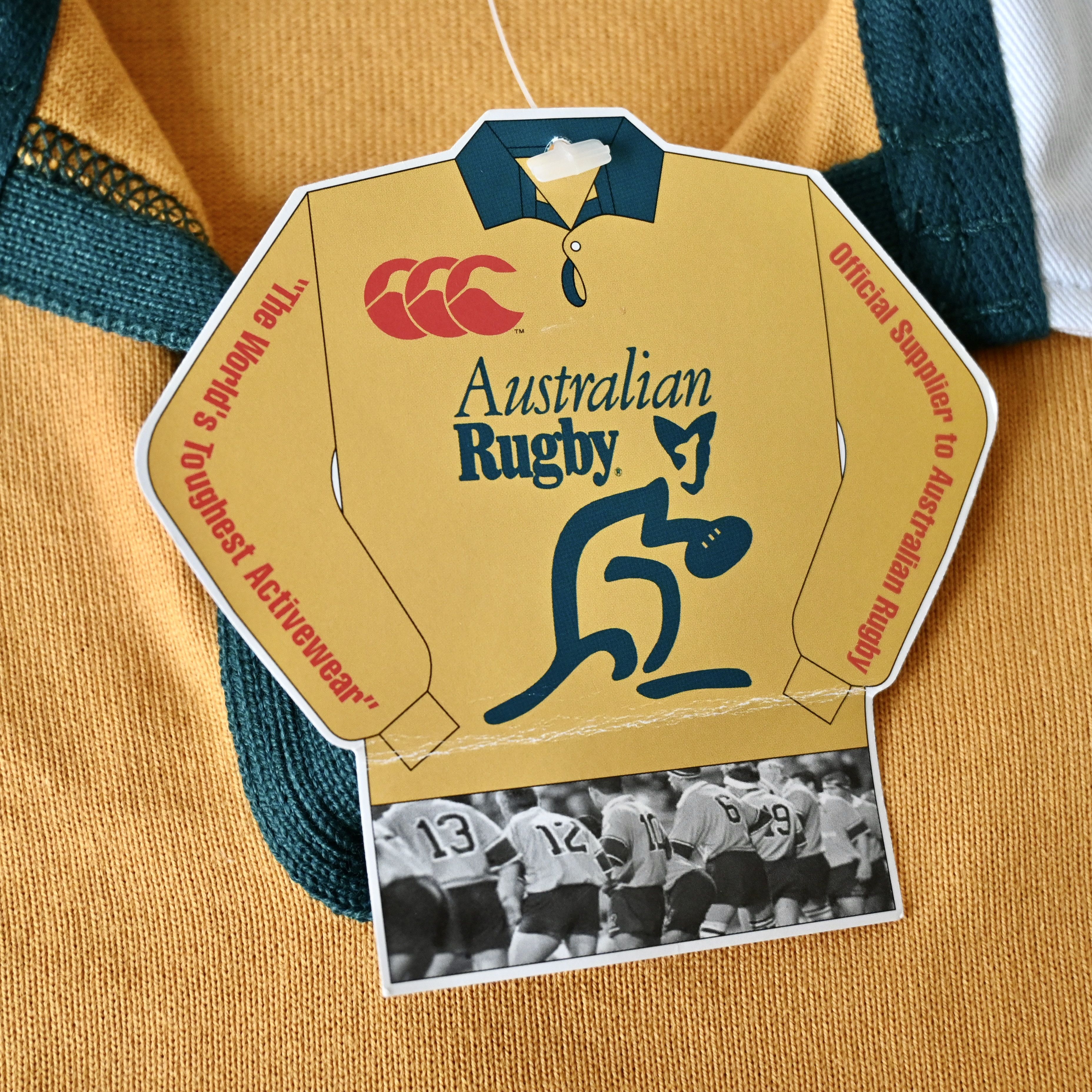 Canterbury of New Zealand DEADSTOCK, VTG 2003 Canterbury Australia Union rugby shirt Size US XXL / EU 58 / 5 - 13 Thumbnail