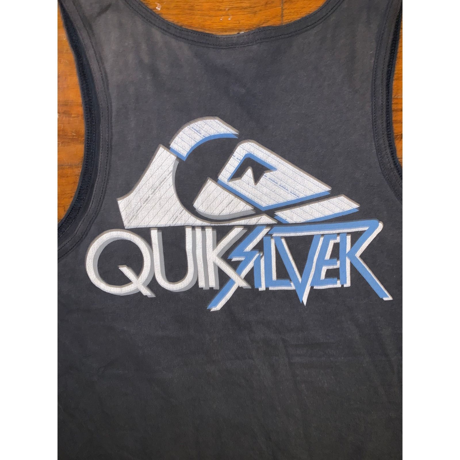 Quiksilver × Vintage VTG Quiksilver Tank Top Y2K Navy Graphic Logo Surf Skate M Size US M / EU 48-50 / 2 - 4 Thumbnail