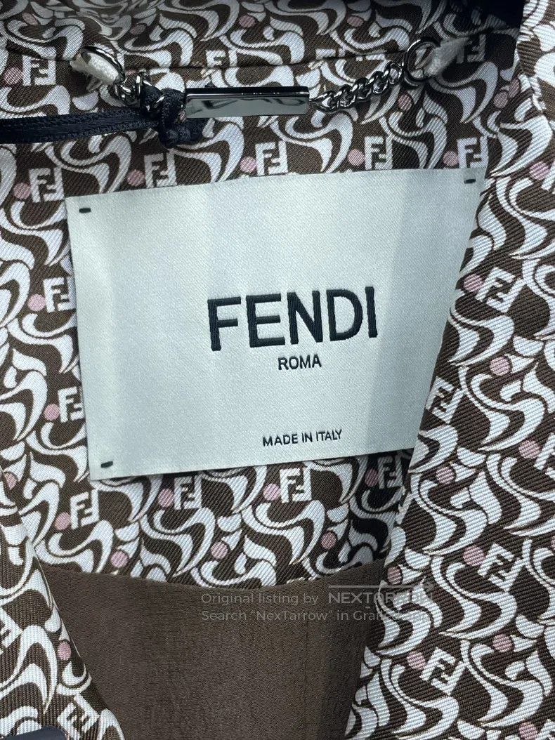 Fendi Fendi Logo-Embellished Blazer Jacket Size XS / US 0-2 / IT 36-38 - 9 Thumbnail