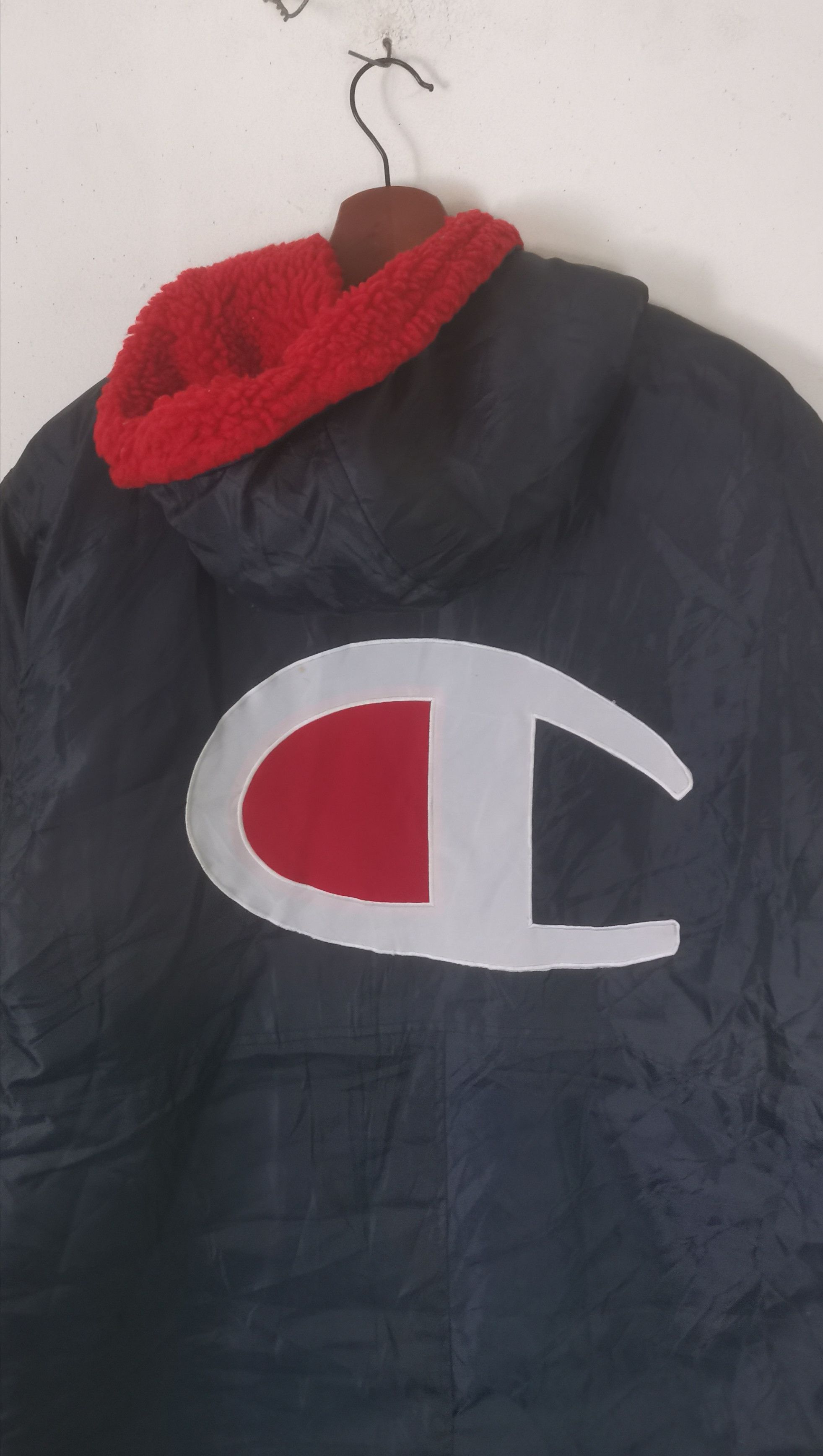 Champion × Vintage Rare Vintage Champion long jacket blue colour Size US L / EU 52-54 / 3 - 4 Thumbnail