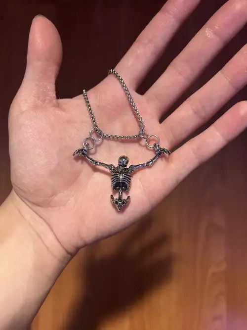 Hanging Skeleton Necklace