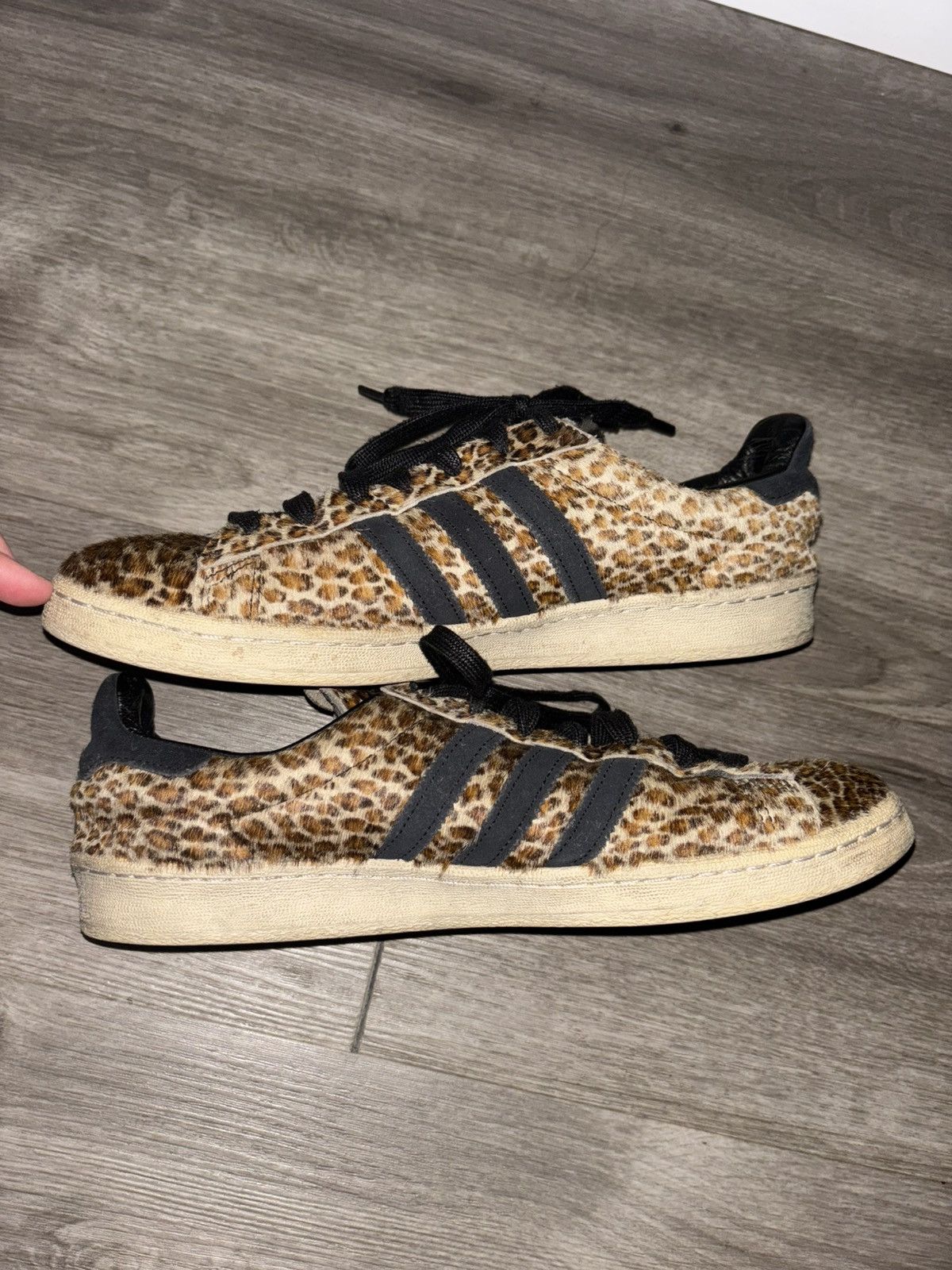 Adidas × Neighborhood END. x adidas x Neighborhood Campus 80s "Leopard & Black" Size US 10 / EU 43 - 2 Thumbnail