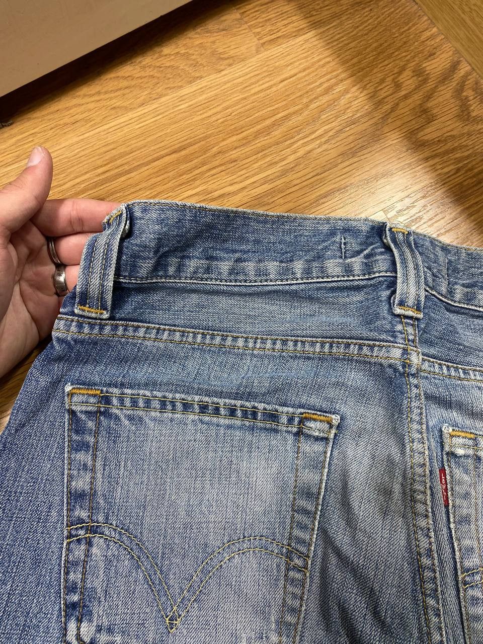 Japanese Brand × Levi's Gothicana Y2K Bondage Gothic Multipocket Cargo Shorts Size US 31 - 19 Thumbnail