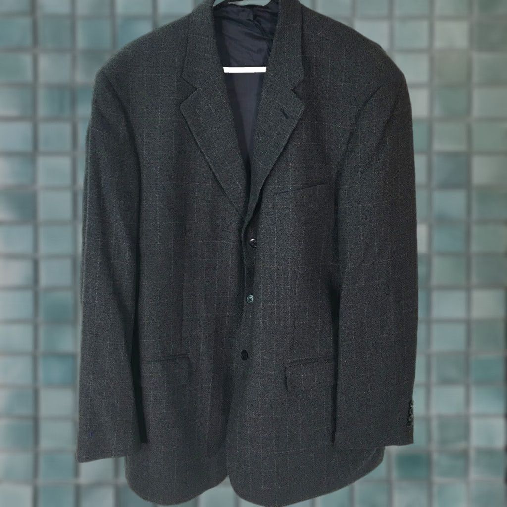 Pronto Uomo Pronto Uomo Blazer Shirt Black Check Jacket 46L Mens Long Sleeve Casual Size US XXL / EU 58 / 5 - 1 Thumbnail