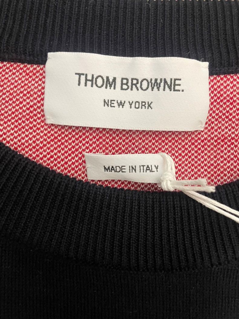 Thom Browne Thom Browne size3 Knitted round neck sweater Size US L / EU 52-54 / 3 - 5 Thumbnail