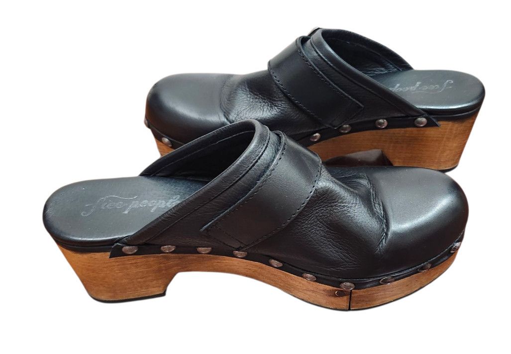 Free People Free People Culver City Clog Black Leather Studs EU 40 US 10 Size US 10 / IT 40 - 8 Thumbnail