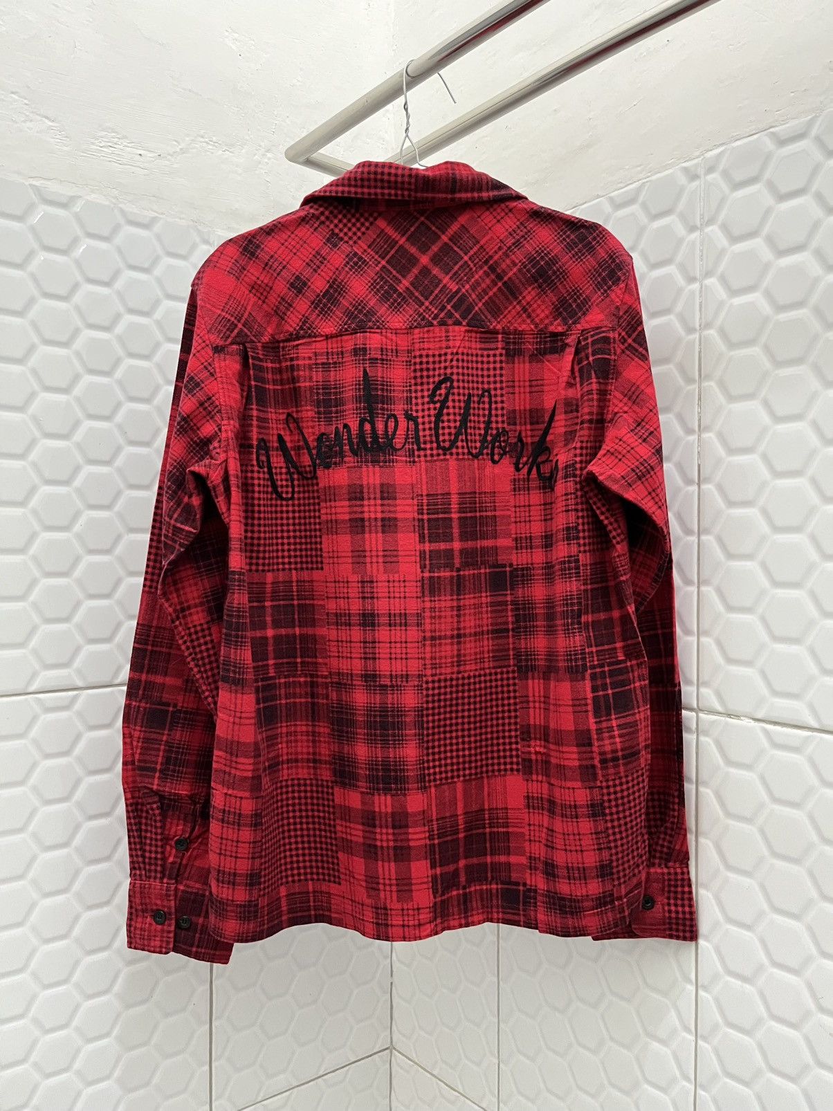 Sasquatchfabrix Sasquatchfabrix Wonder Worker Patchwork Flannel Shirt Size US M / EU 48-50 / 2 - 5 Thumbnail