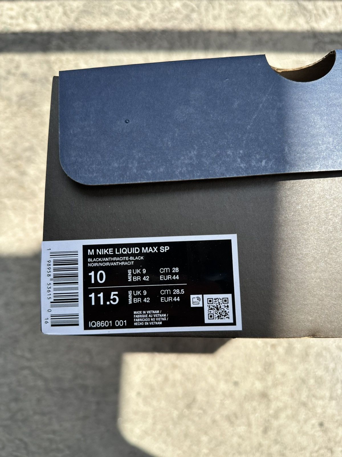 Fragment Design × Nike Nike Air Liquid Max Fragment Black Size US 10 / EU 43 - 8 Thumbnail