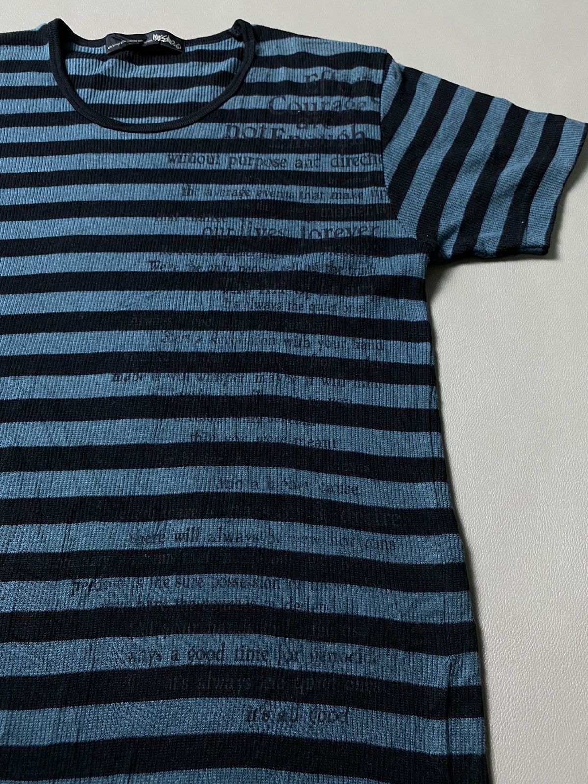 If Six Was Nine × Japanese Brand × Le Grande Bleu (L.G.B.) Mossimo Poem Grunge Tshirt Size US M / EU 48-50 / 2 - 1 Thumbnail