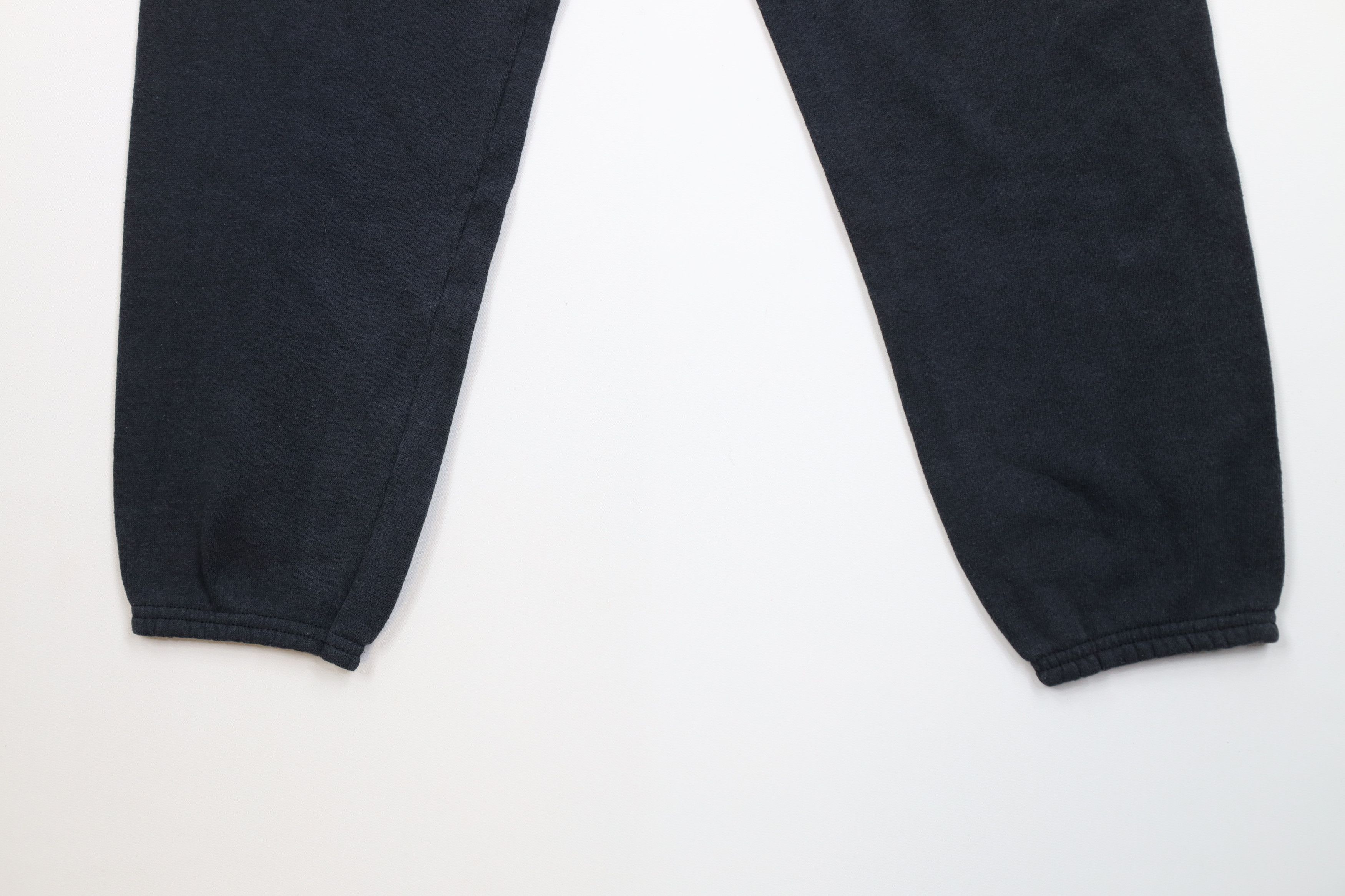 Vintage Vintage 90s Streetwear Cuffed Sweatpants Joggers Black USA Size 26" / US 2 / IT 38 - 4 Thumbnail