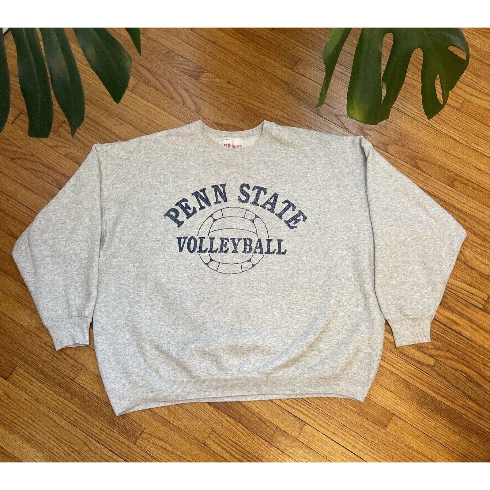 Hanes Vintage 80s 90s XL Penn State Volleyball Reverse Weave Sweat Size US XL / EU 56 / 4 - 1 Thumbnail