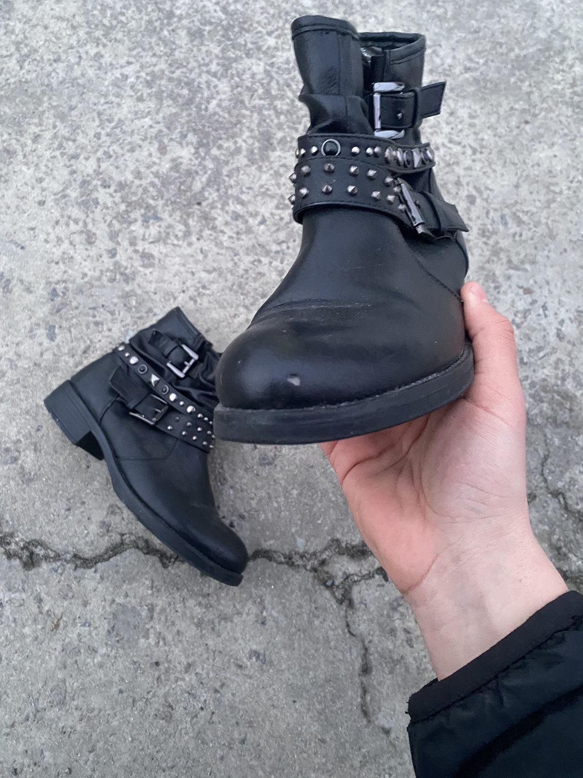 A.S.98 Vintage AS98 Buckle Biker Boots Rick Owens Style Airstep Y2K Size US 8 / IT 38 - 3 Thumbnail