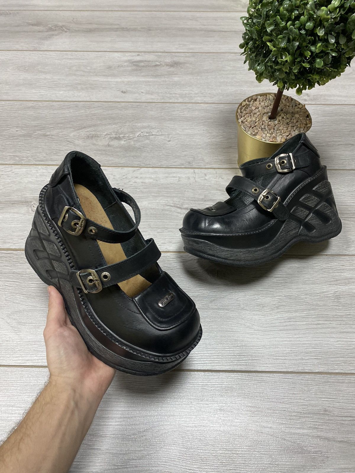 New Rock New Rock leather high boots sandals Size US 9 / IT 39 - 1 Thumbnail