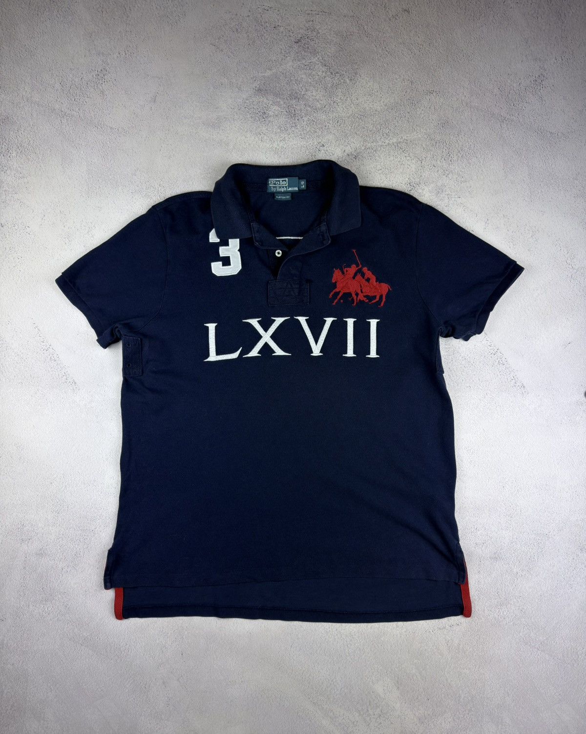 Polo Ralph Lauren Polo Ralph Lauren Big Pony Polo Shirt Navy Men's L Custom Size US L / EU 52-54 / 3 - 1 Thumbnail