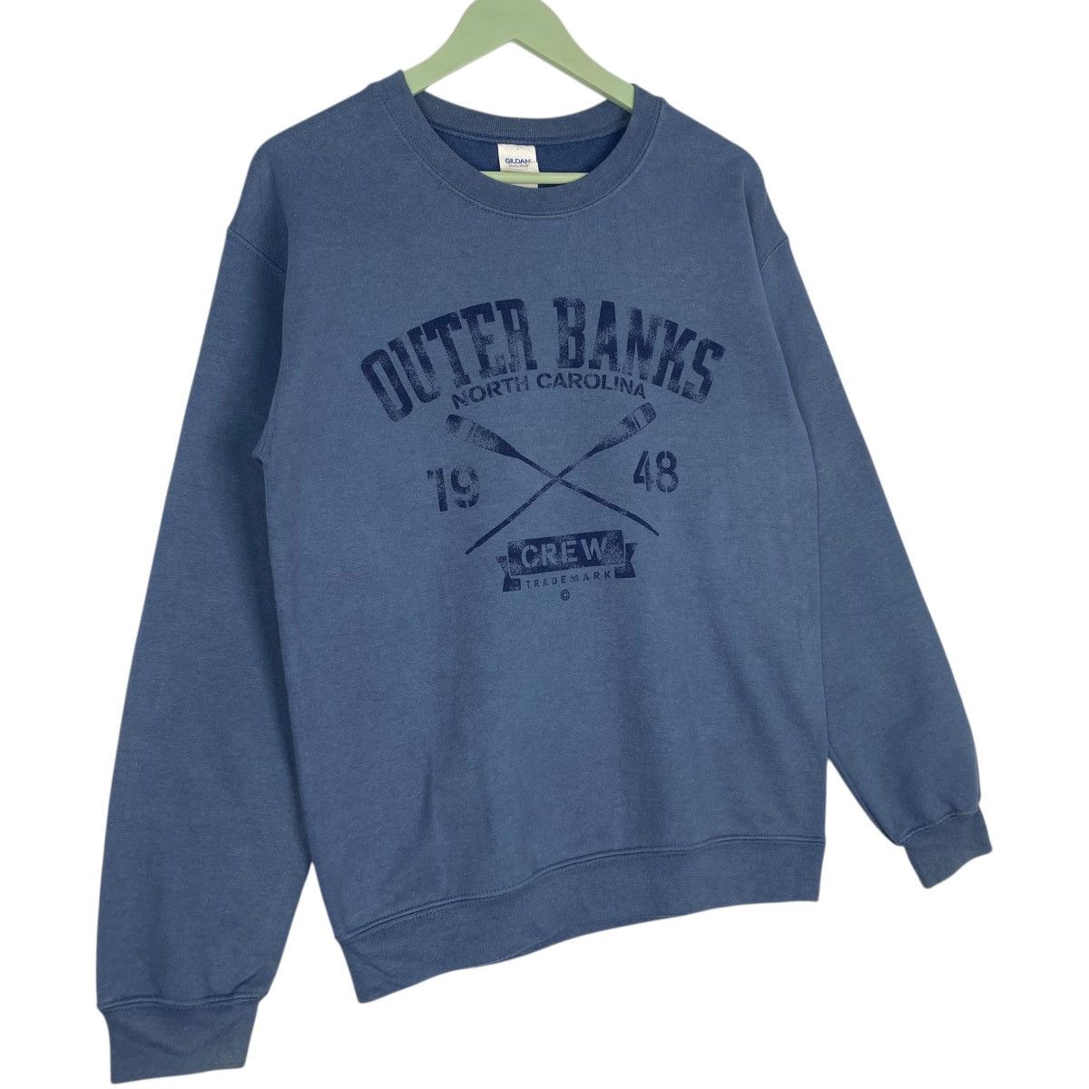 Vintage Vintage Outer Banks Sweatshirt Crewneck Blue Big Logo Size S Size US S / EU 44-46 / 1 - 3 Thumbnail