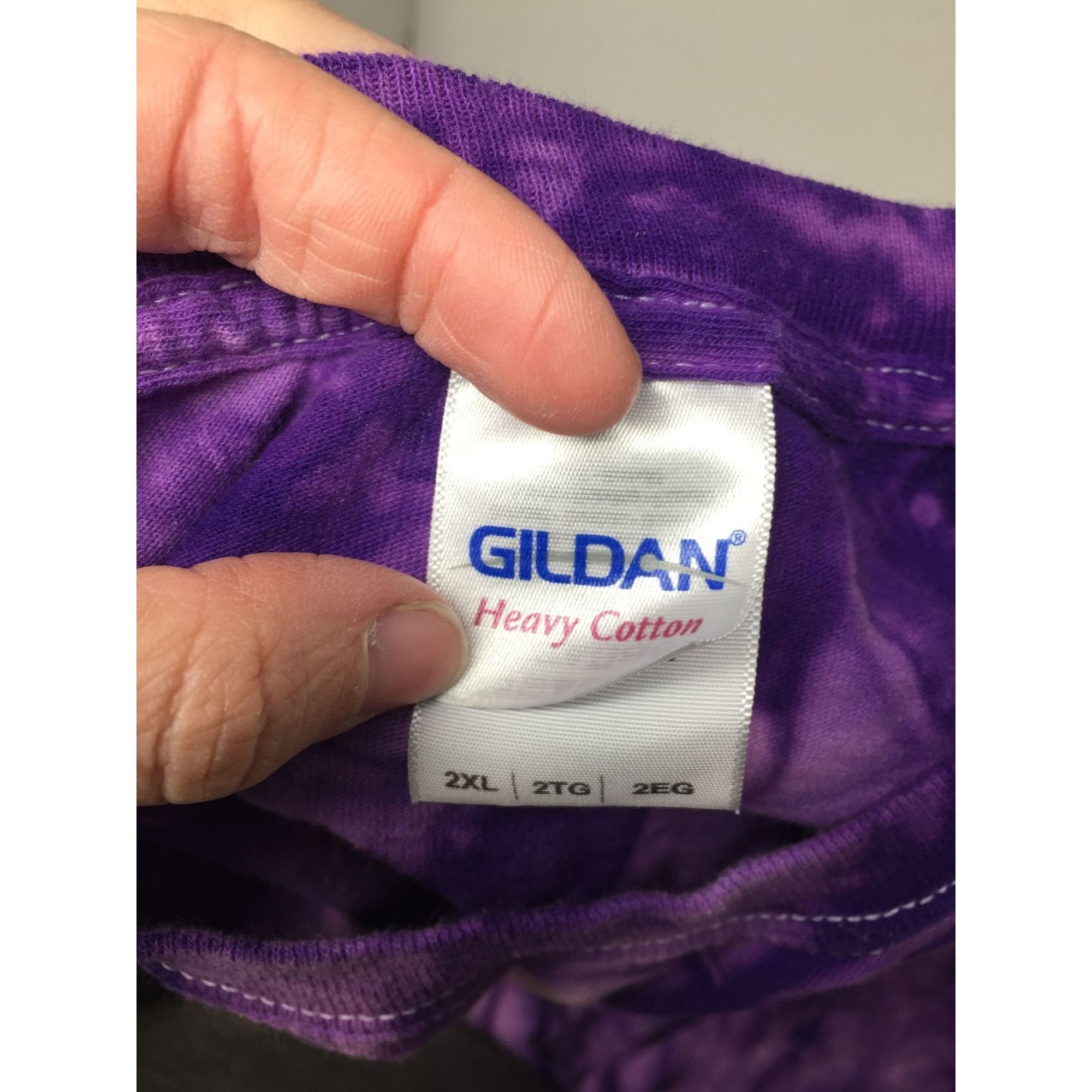 Gildan NORTHWESTERN WOMENS PURPLE TIE DYE LONG SLEEVE SHIRT Size XXL / US 16-18 / IT 52-54 - 2 Thumbnail
