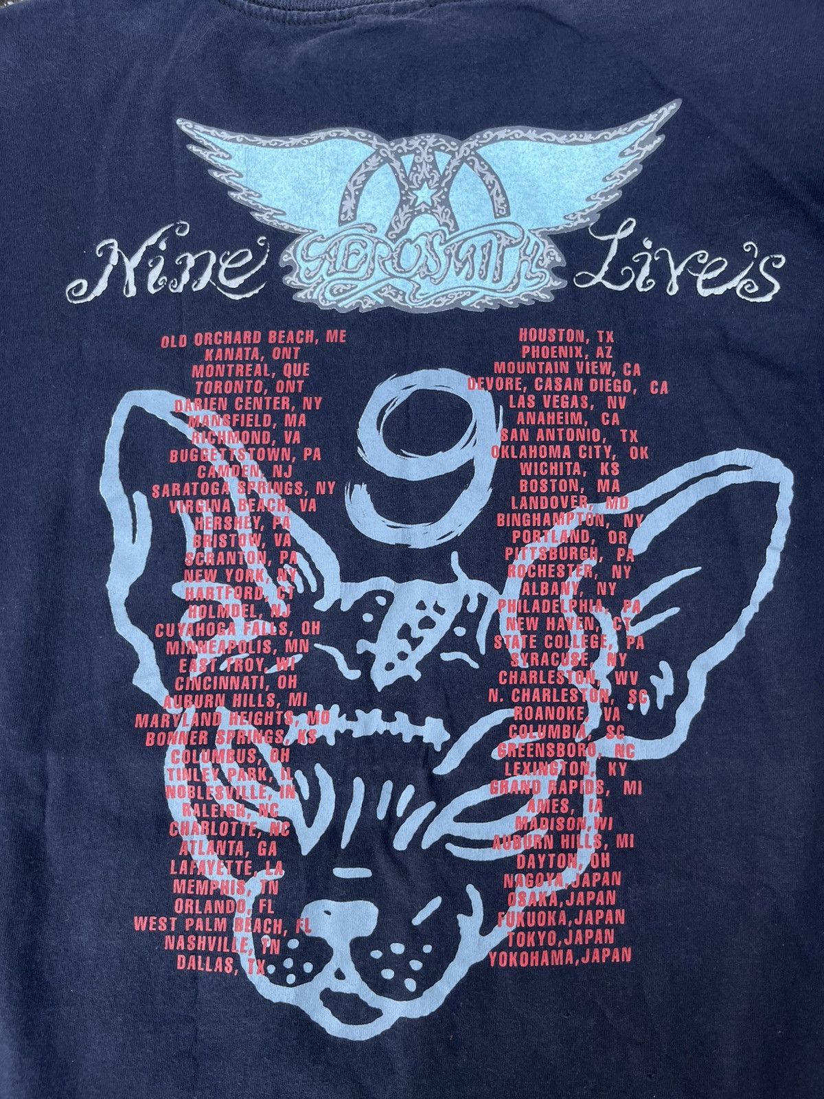 Band Tees Vintage Aerosmith Nine Live Size US L / EU 52-54 / 3 - 9 Thumbnail