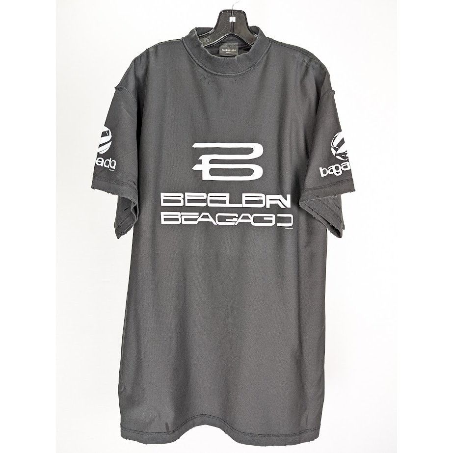 Balenciaga o1rshd1 Inside Out T-Shirt in Faded Black/White Size US M / EU 48-50 / 2 - 2 Thumbnail