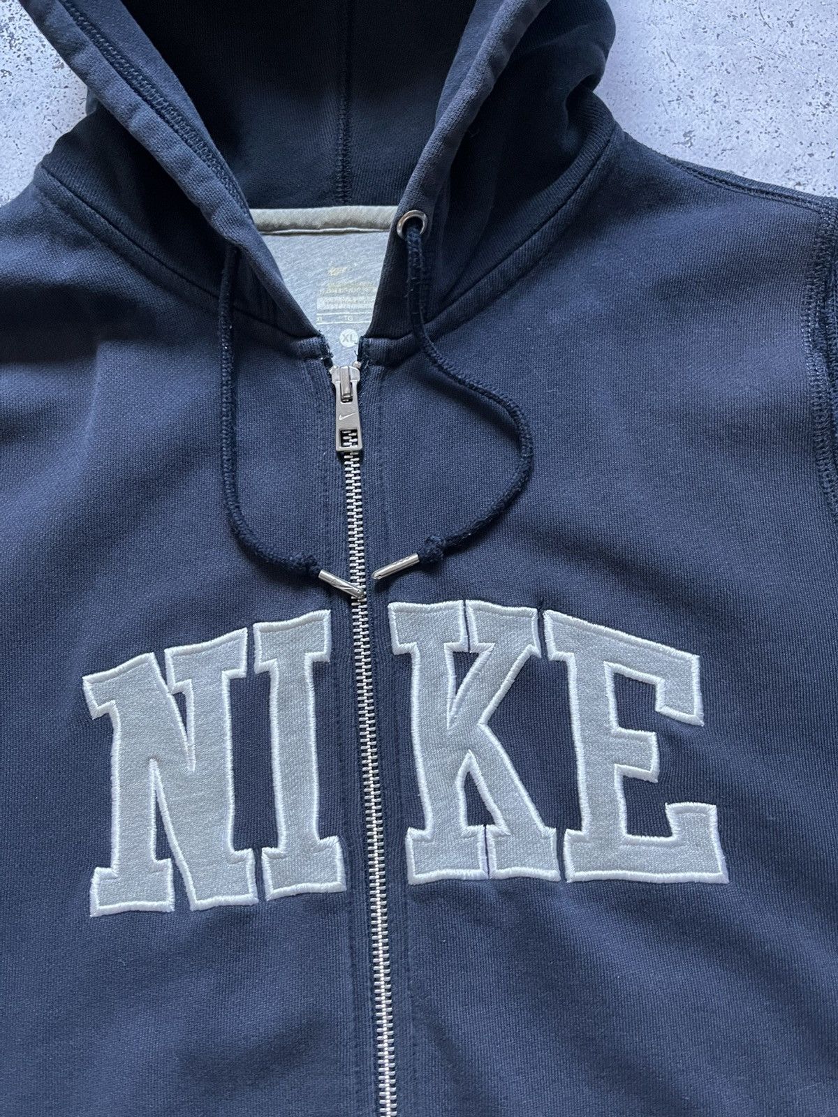 Nike × Vintage Vintage Nike Cotton Vest Hoodie Spell Out Logo Y2K USA Size US XL / EU 56 / 4 - 2 Thumbnail