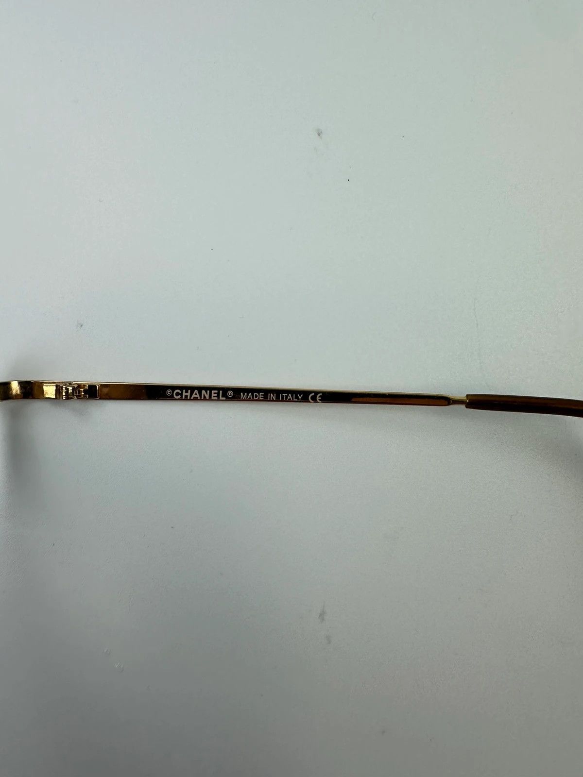 Chanel Chanel White Argent Gold Sunglasses Rimless Strass Size ONE SIZE - 8 Thumbnail
