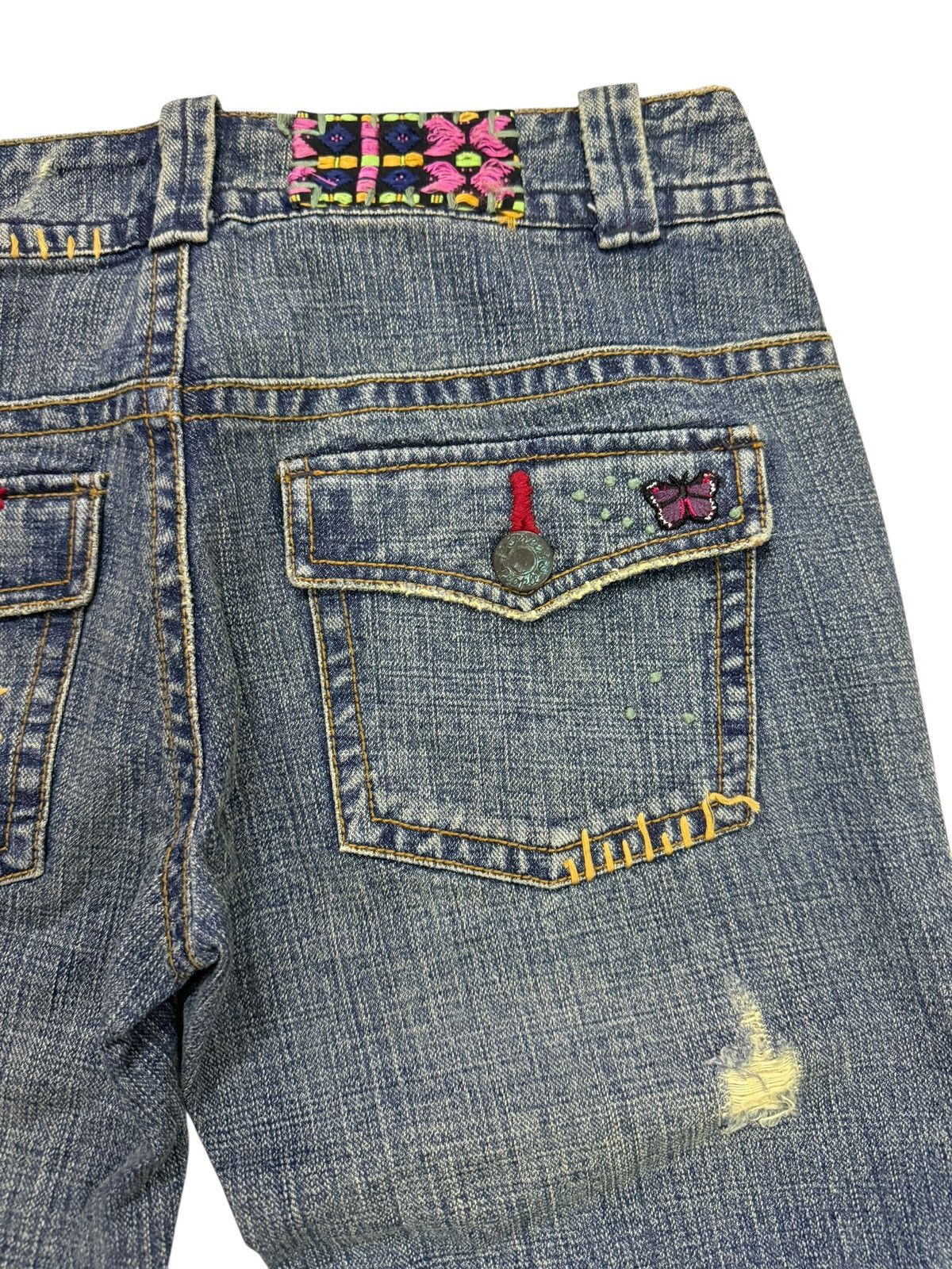 Japanese Brand Flared Jeans Free People Distressed Bootcut Denim Size US 30 / EU 46 - 19 Thumbnail