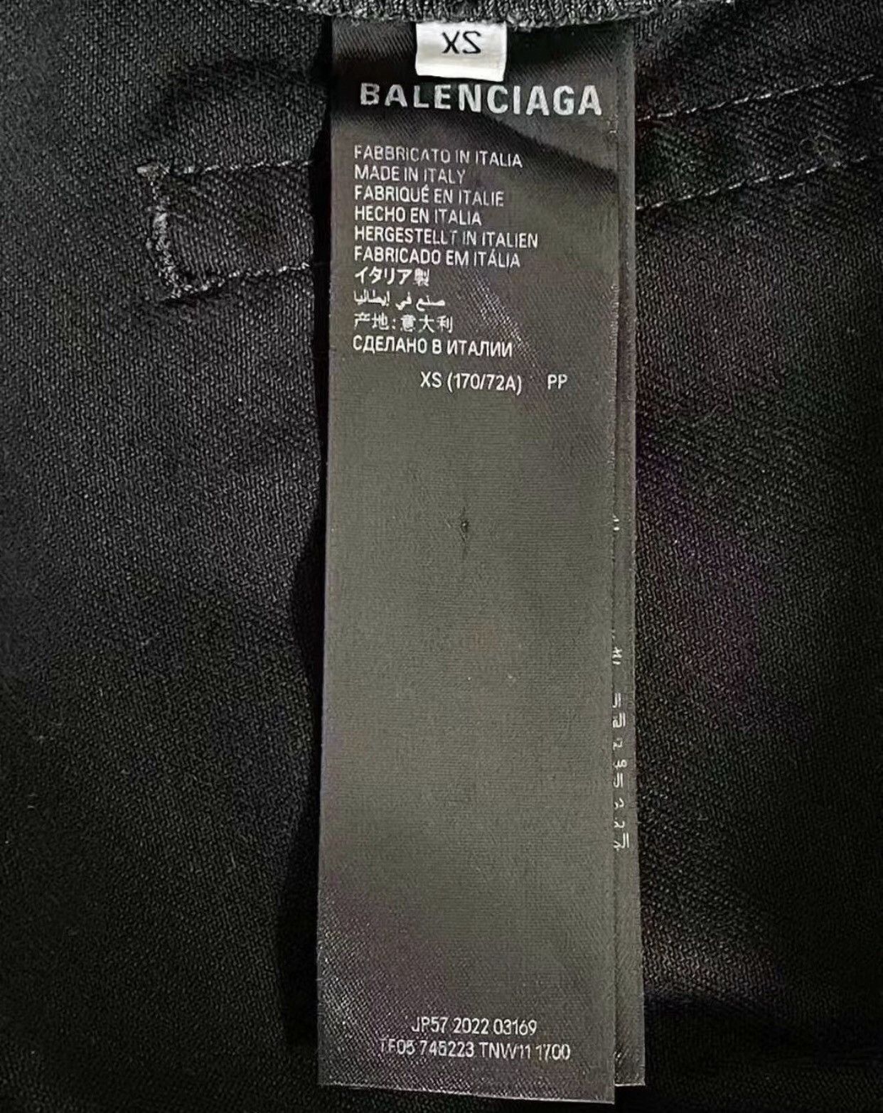 Balenciaga Balenciaga black hand-painted monogrammed logo jeans 2412- Size US 28 / EU 44 - 6 Thumbnail