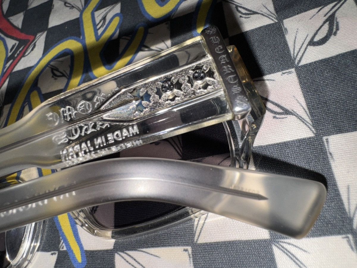 Chrome Hearts Chrome Hearts TRYVAGAGAIN Crystal/Silver Sunglasses Size ONE SIZE - 7 Thumbnail