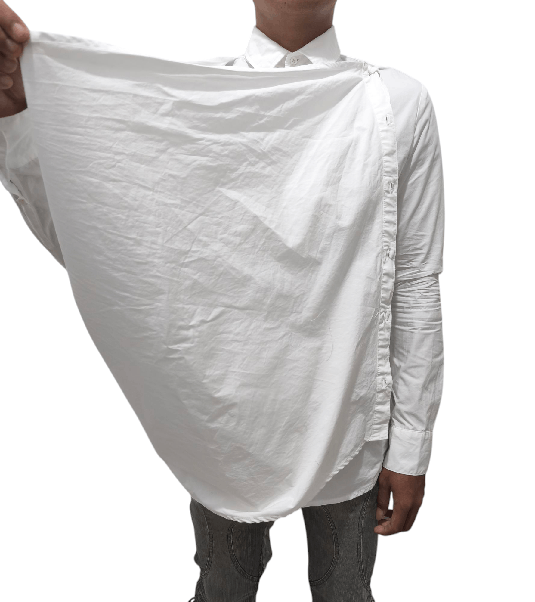 Y's × Yohji Yamamoto Yohji Yamamoto Layered shirt Size US M / EU 48-50 / 2 - 13 Thumbnail