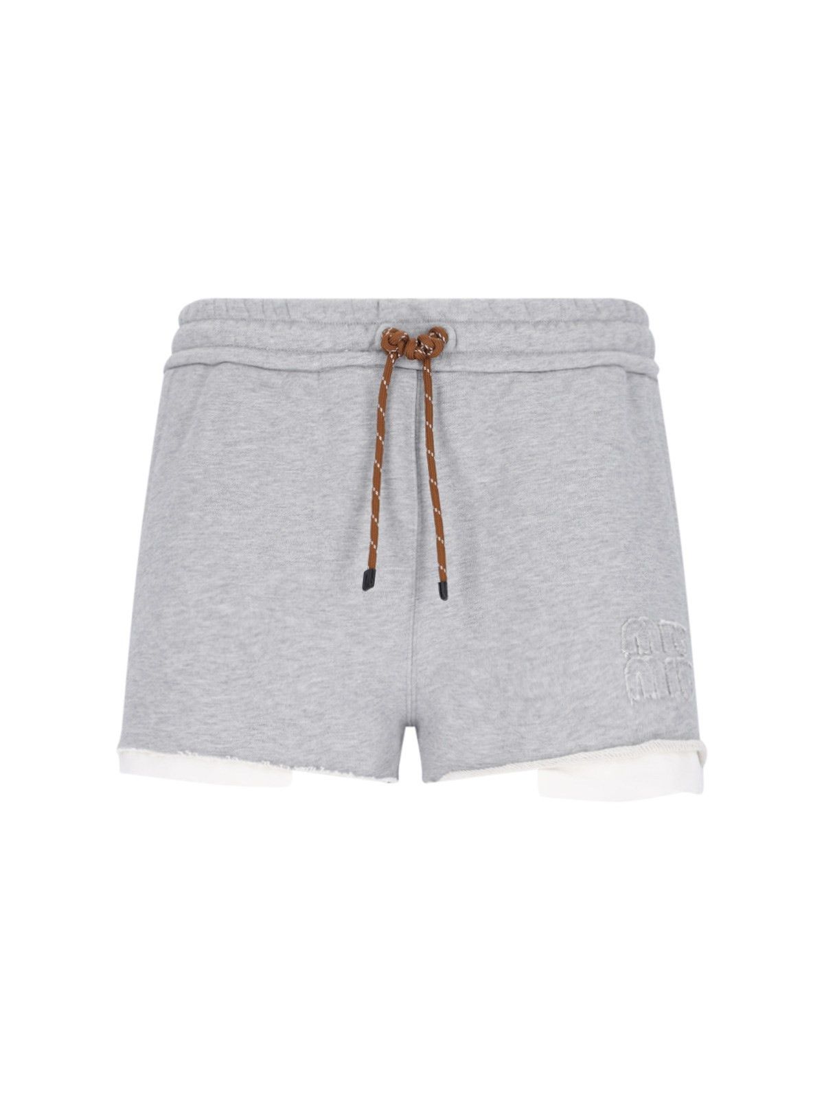 Miu Miu LOGO JOGGER SHORTS Size 26" / US 2 / IT 38 - 1 Thumbnail