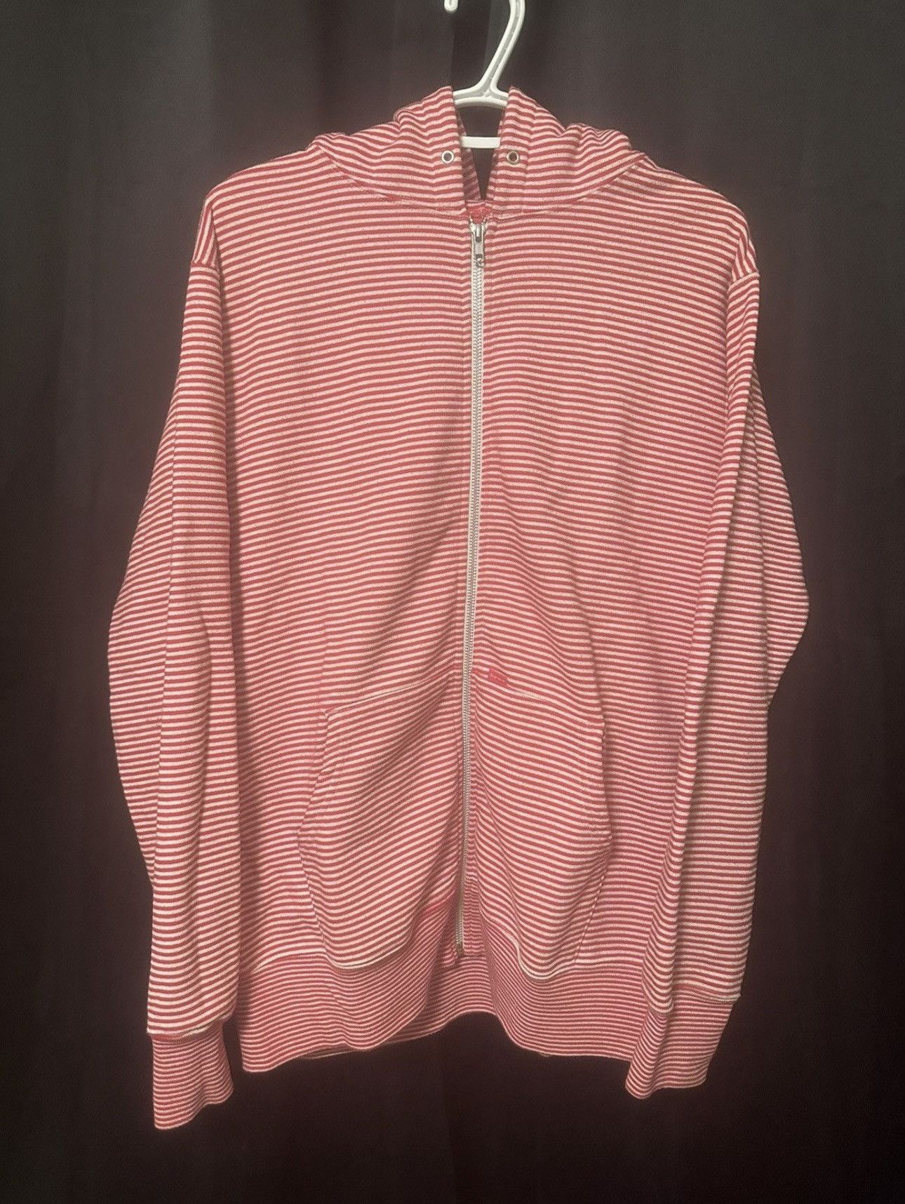 Supreme 2009 Supreme Horizontal Stripes Zip Up Hooded Sweatshirt Size US L / EU 52-54 / 3 - 1 Thumbnail
