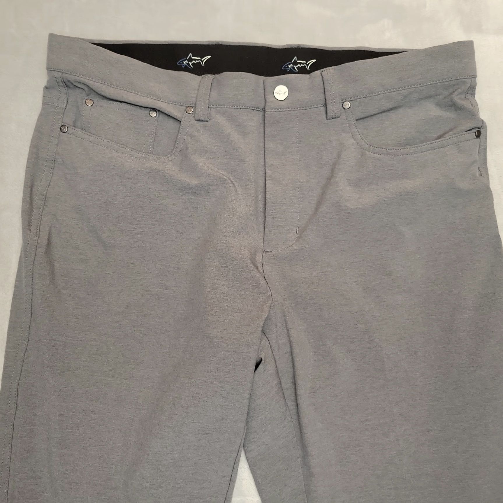 Vintage Greg Norman Pants Men 34x32 Gray Stretch Golf Performance Lightweight Modern Fit Size US 34 / EU 50 - 3 Thumbnail