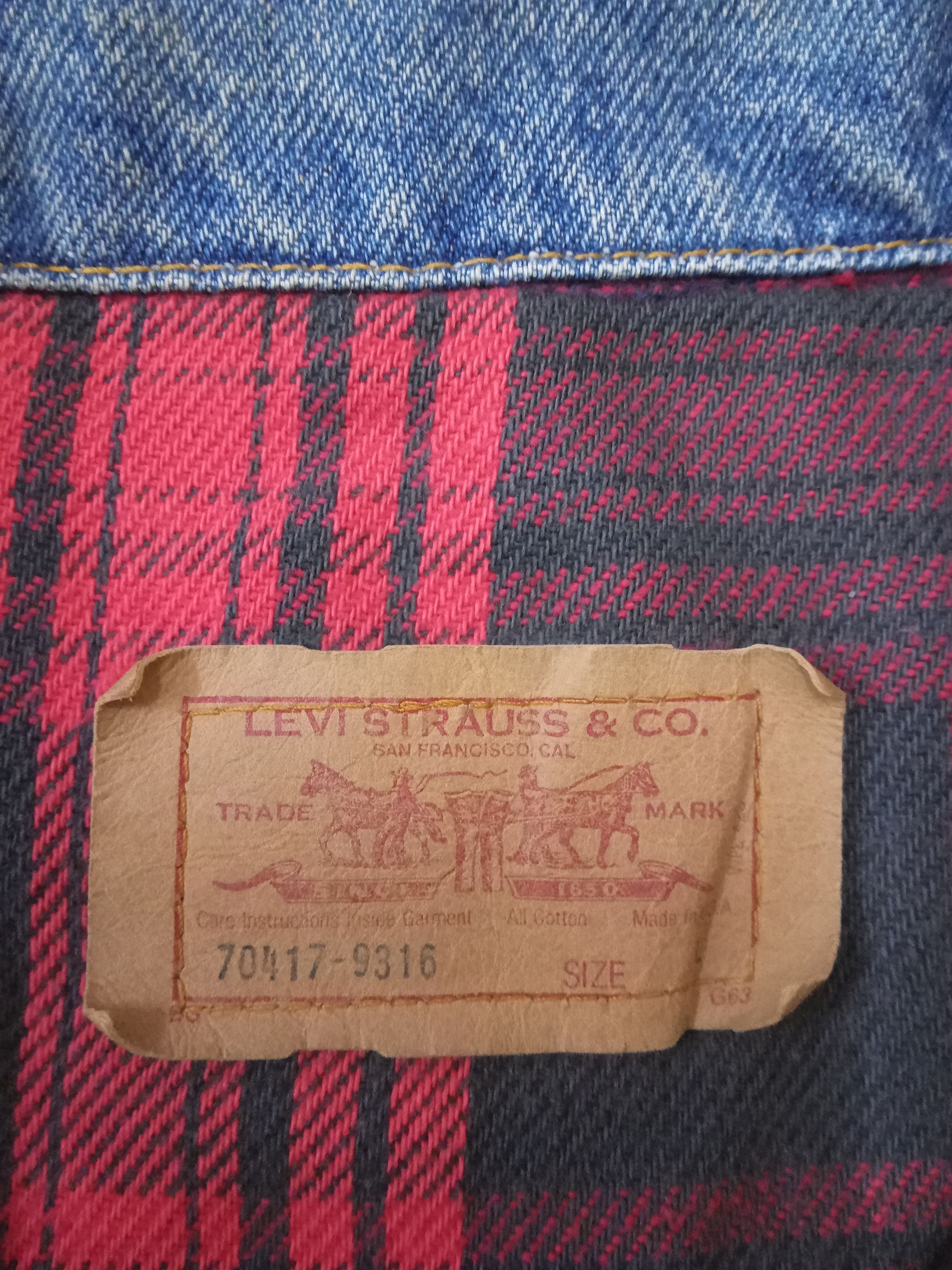 Levi's Levi's Denim With Lined Vintage Jacket Size US L / EU 52-54 / 3 - 3 Thumbnail