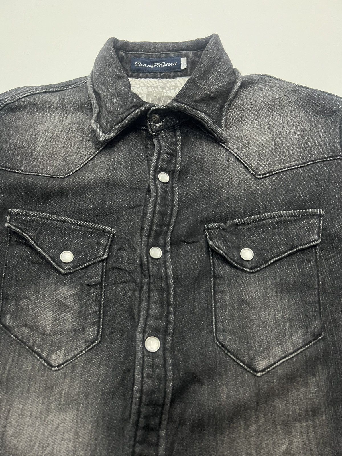 Japanese Brand DEAN & MCQUEEN PEARL SNAP BUTTON FLANNEL Size US S / EU 44-46 / 1 - 4 Thumbnail