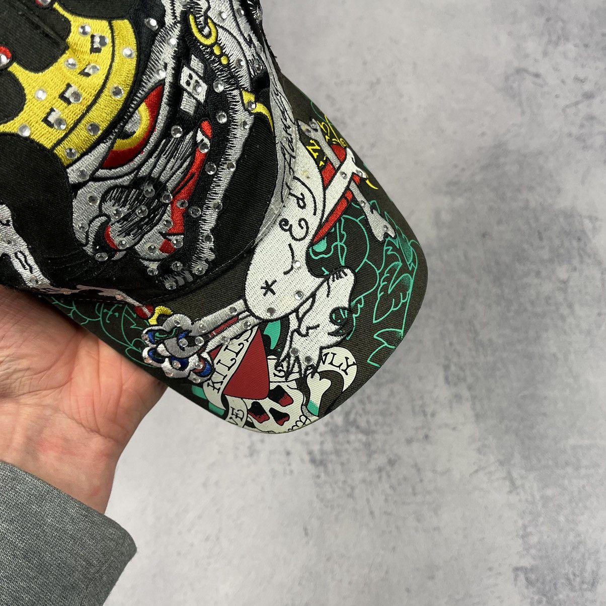 Ed Hardy Vintage Ed Hardy By Christian Audigier y2k panther cap 90’s Size ONE SIZE - 3 Thumbnail