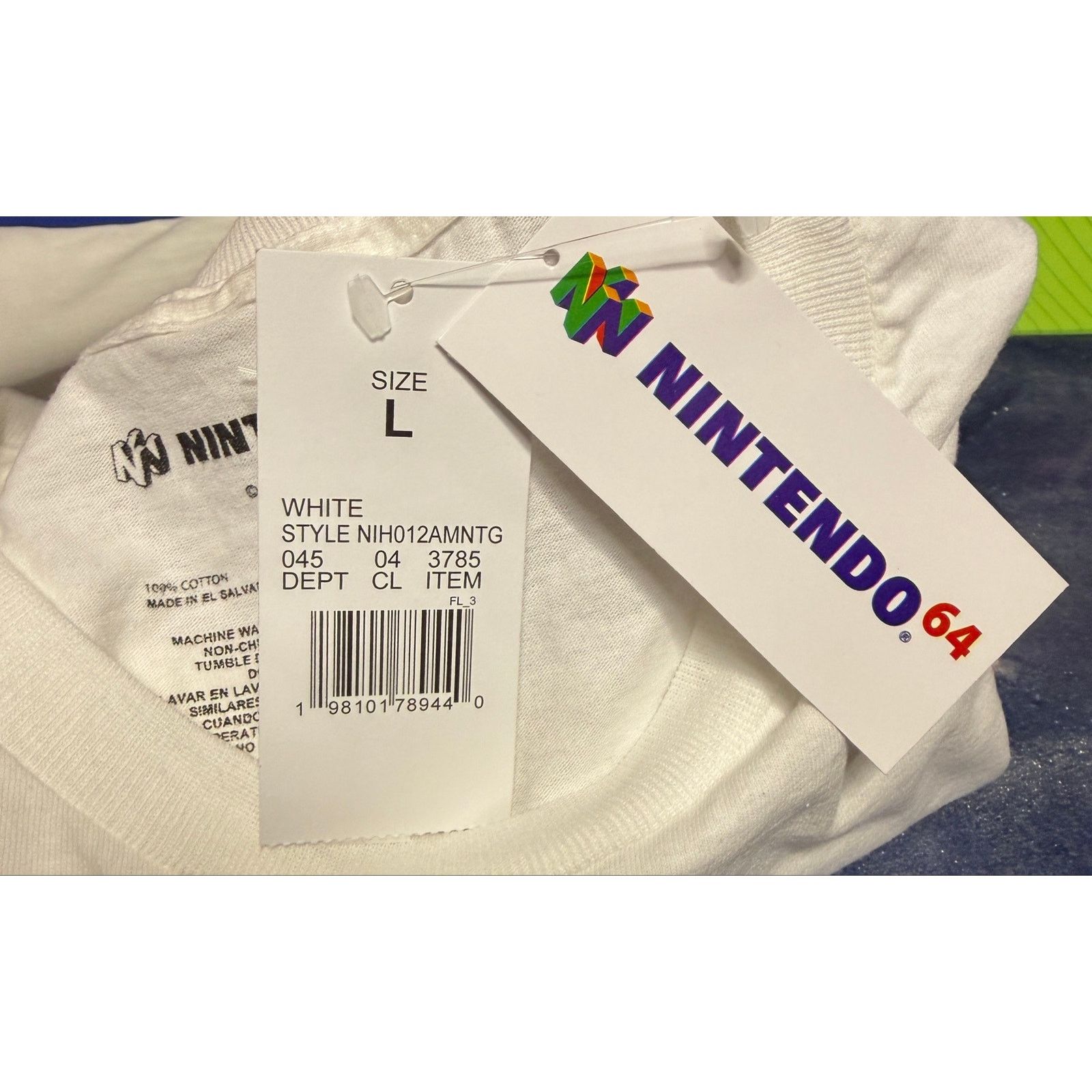Nintendo Nintendo 64 Graphic T-Shirt White Short Sleeve SZ L New Size US L / EU 52-54 / 3 - 4 Thumbnail