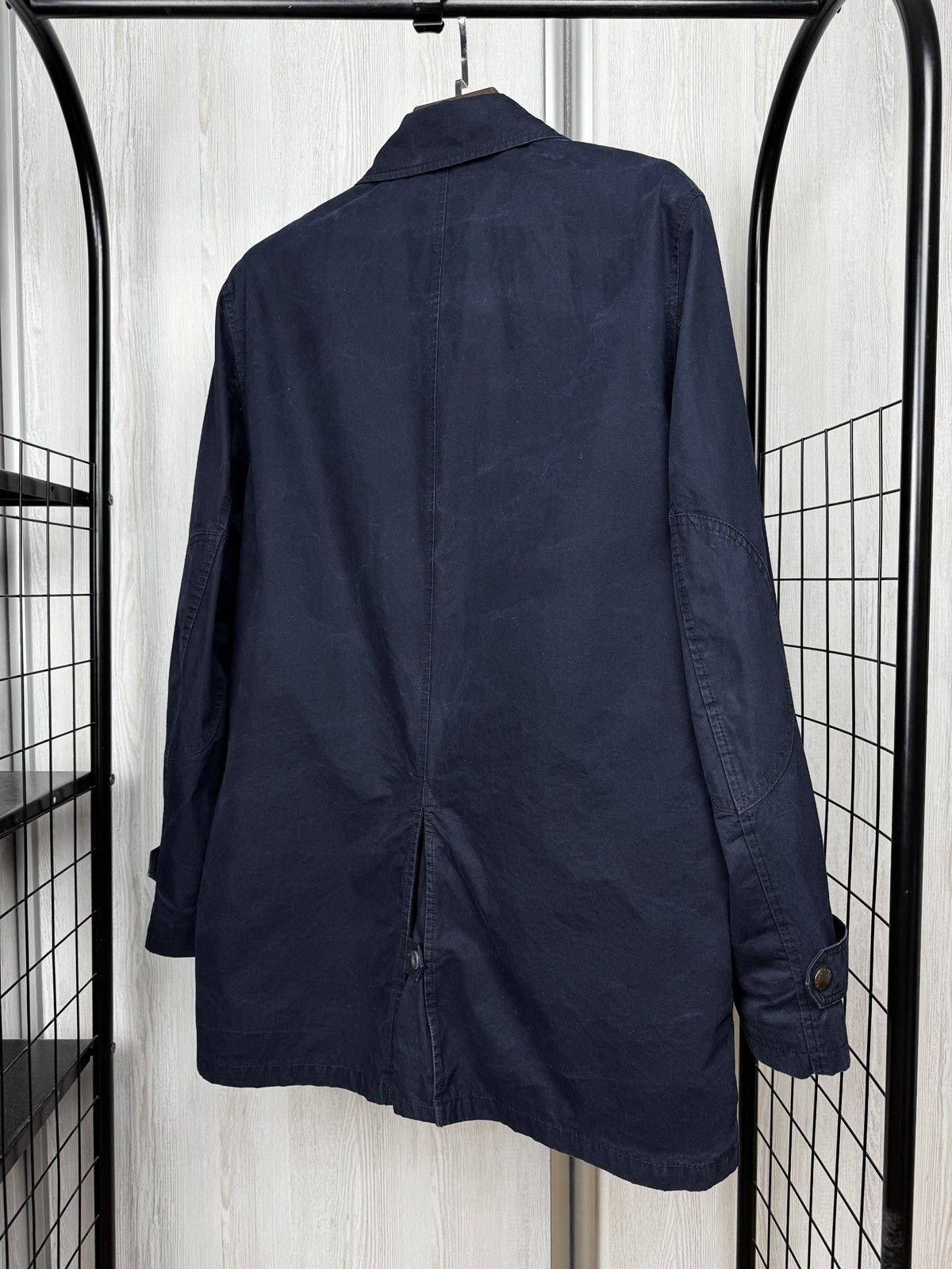 Polo Ralph Lauren Polo Ralph Lauren vintage navy blue cotton long jacket sz M Size US M / EU 48-50 / 2 - 10 Thumbnail
