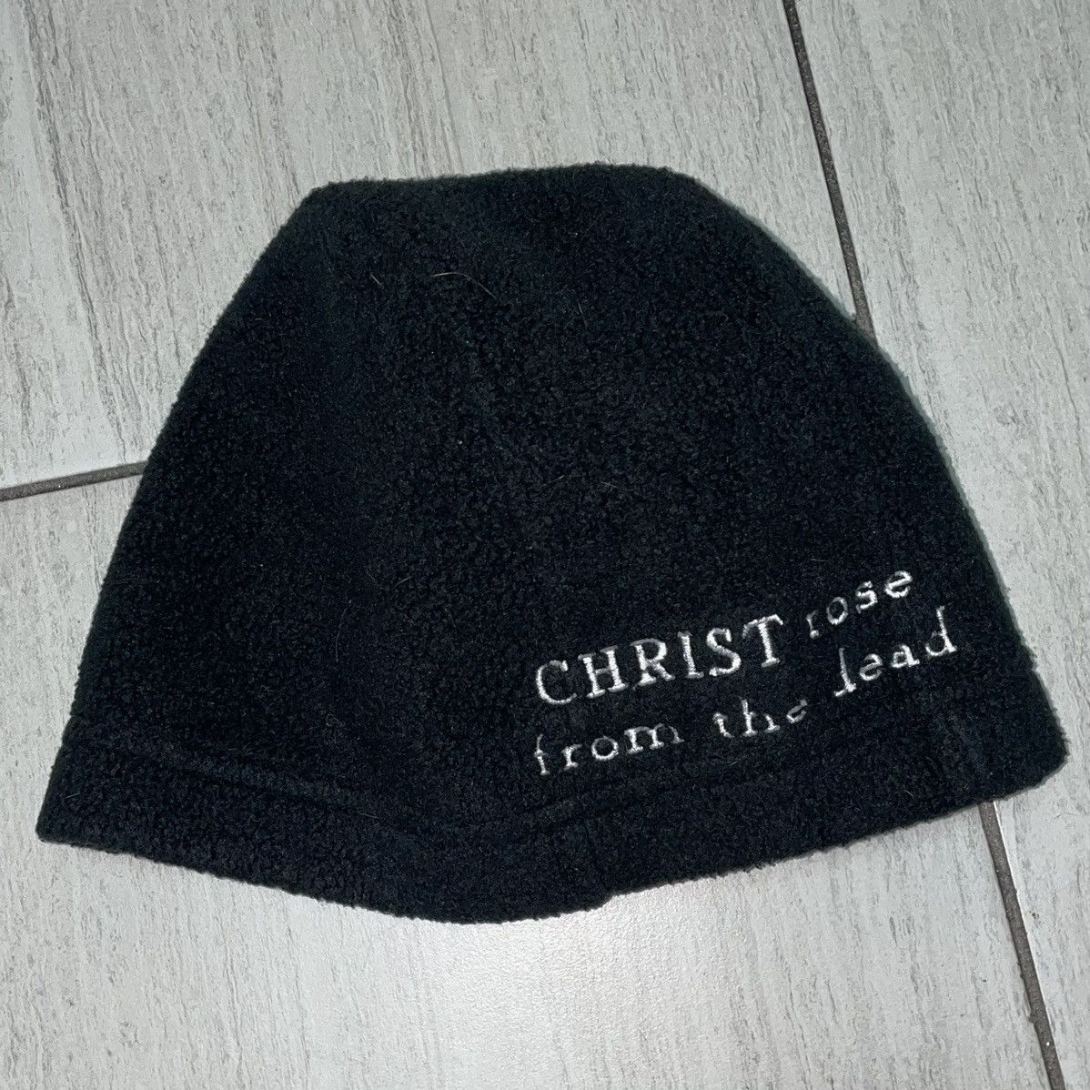 Vintage Christ Rose From The Dead Fleece Skully Beanie Size ONE SIZE - 3 Thumbnail